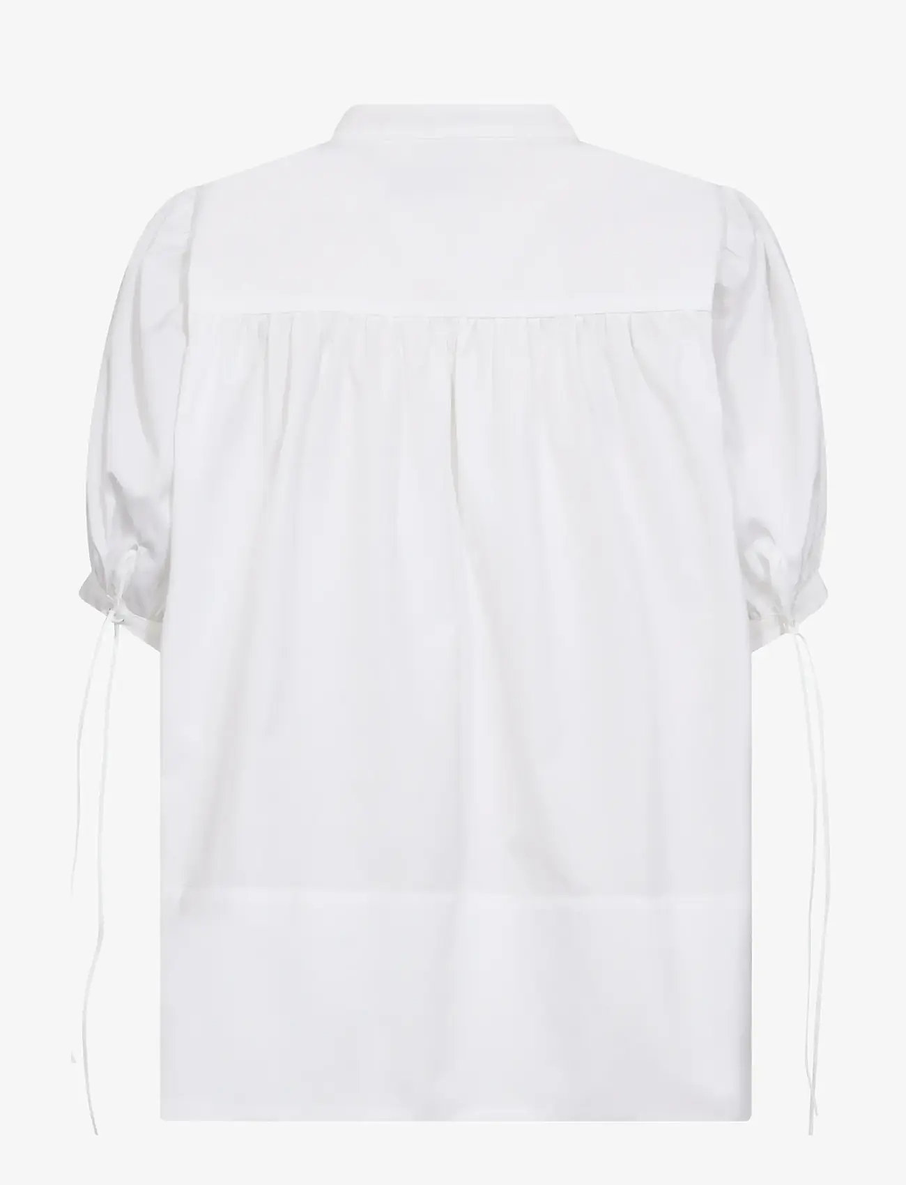 MOS MOSH - MMTarima SS Cotton Blouse - kortærmede bluser - white - 2