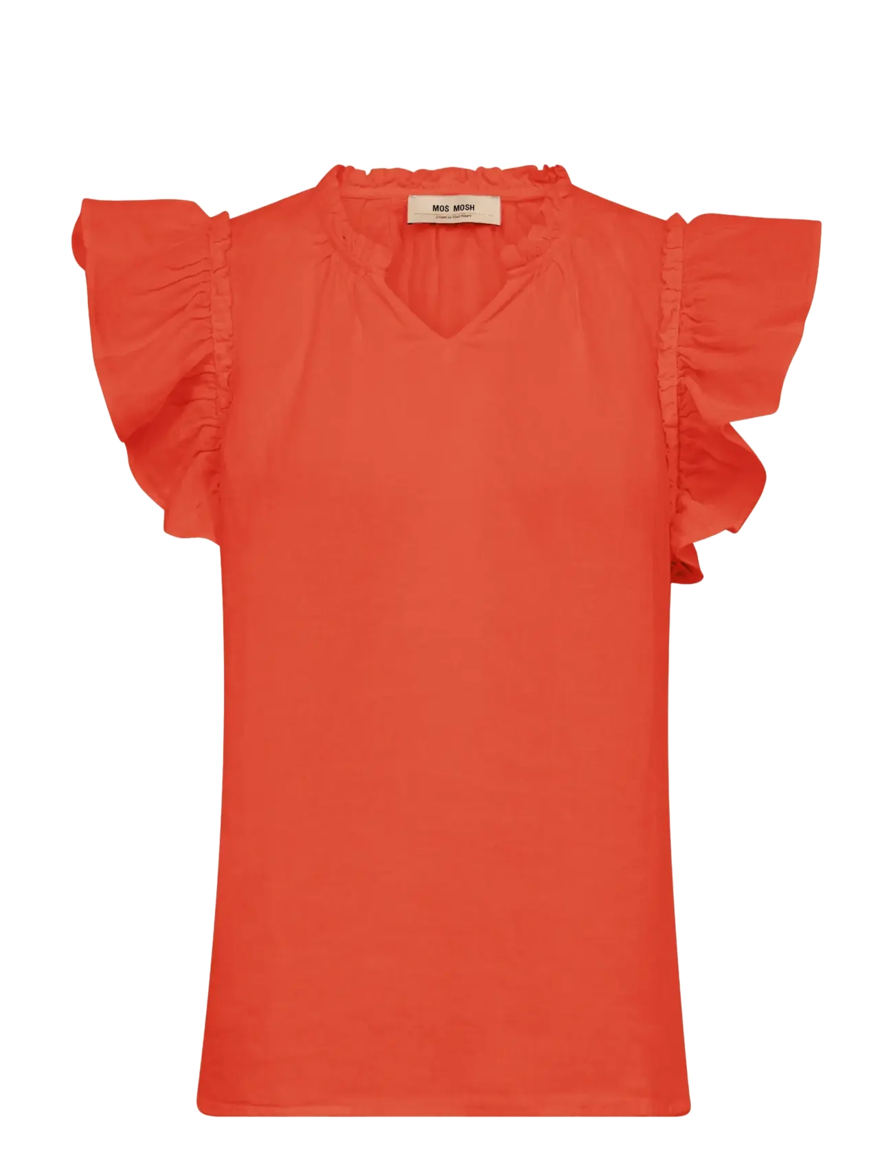 MOS MOSH Mmtea Linen Bluse Orange - XL - Damen