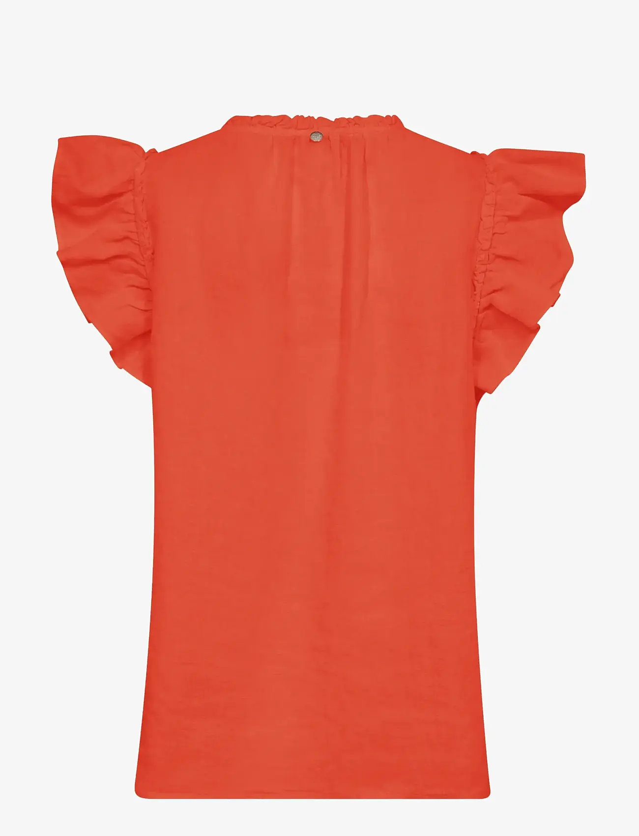 MOS MOSH - MMTea Linen Blouse - kortærmede bluser - spicy orange - 2