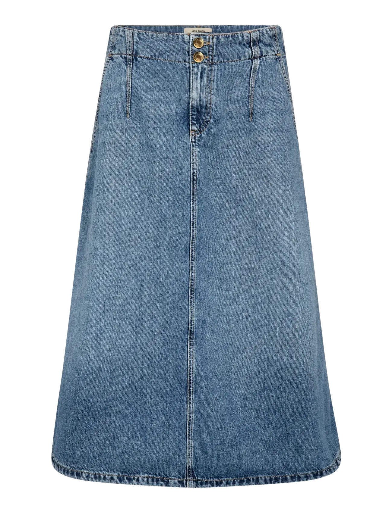 MOS MOSH MMLeala Denim Skirt - Tøj - MID BLUE / blue