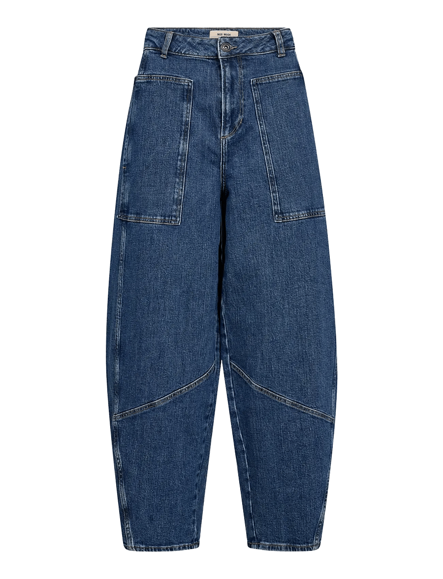 MOS MOSH - MMRosie Galleon Jeans - barrel jeans - dark blue - 1