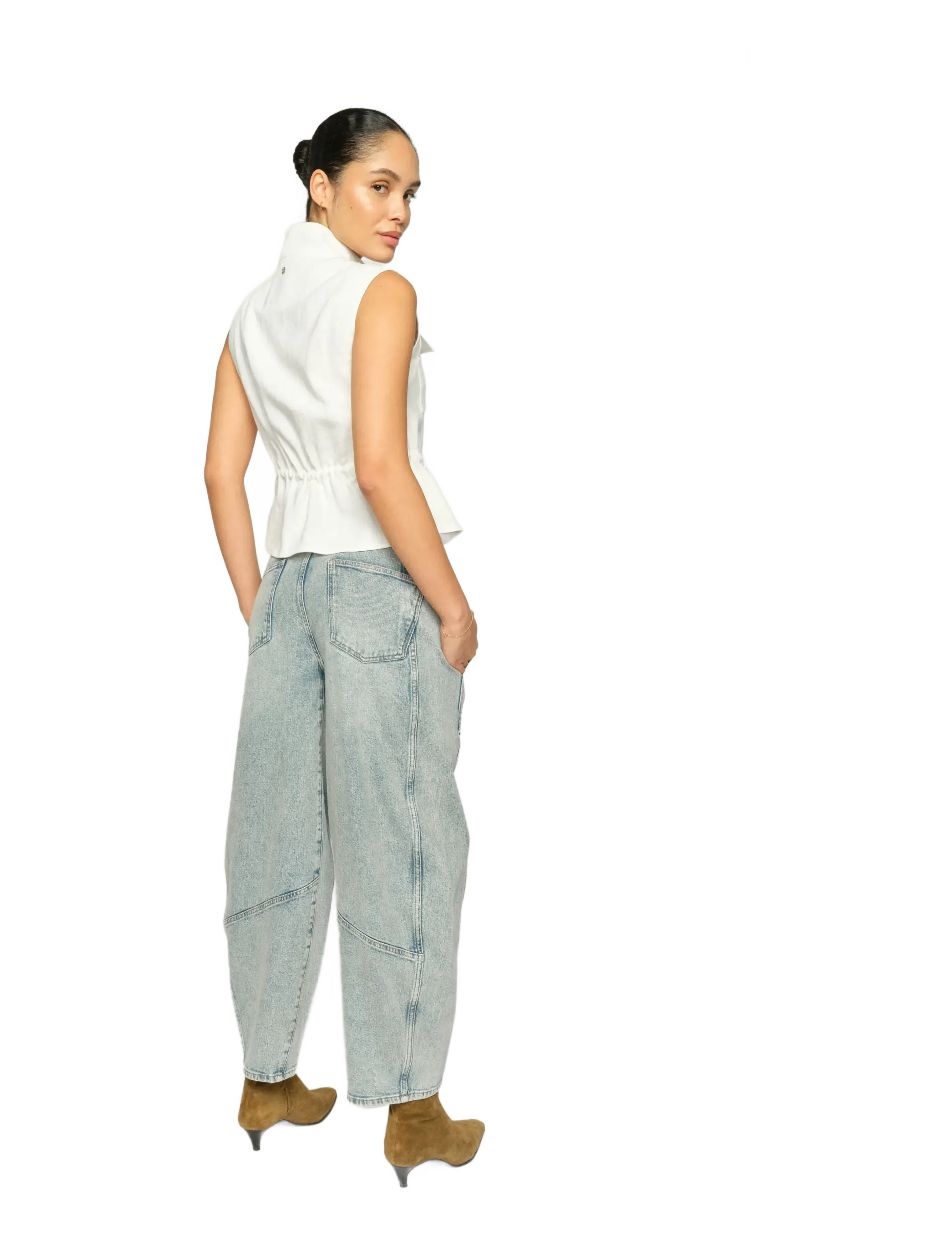 MOS MOSH - MMRosie Galleon Jeans - barrel jeans - light blue - 4