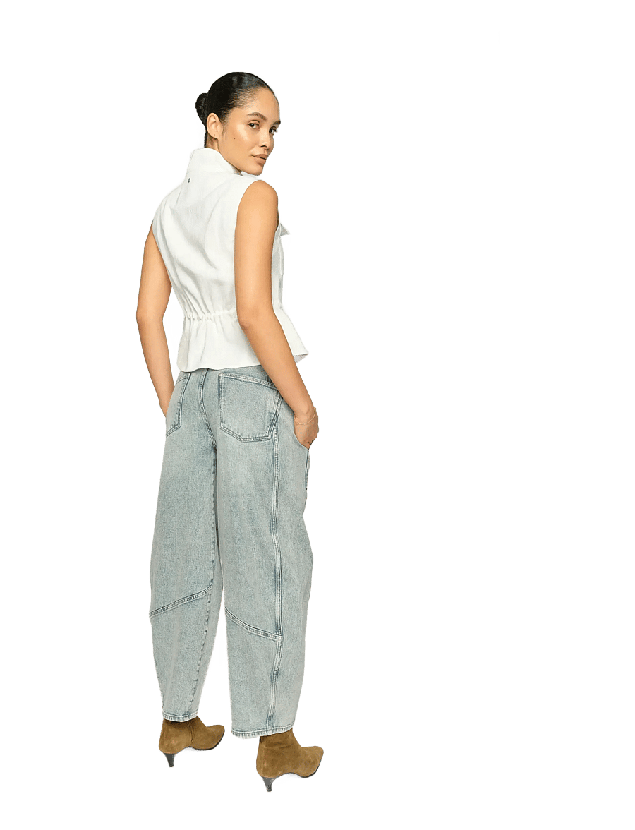 MOS MOSH - MMRosie Galleon Jeans - barrel jeans - light blue - 4
