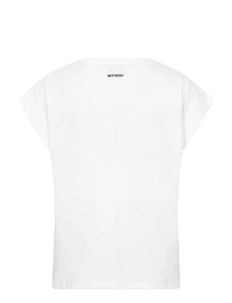 MOS MOSH - MMSilao V-SS Tee - t-shirts - white - 2