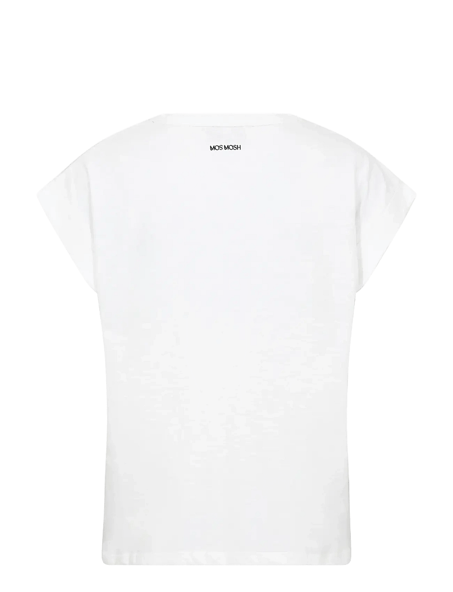MOS MOSH - MMSilao V-SS Tee - t-shirts - white - 2