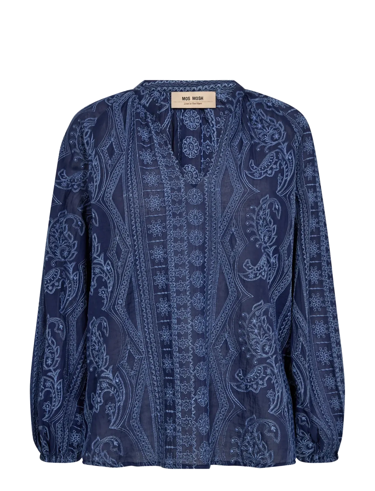 MOS MOSH MMGata Allo Blouse - Tøj - CROWN BLUE / navy