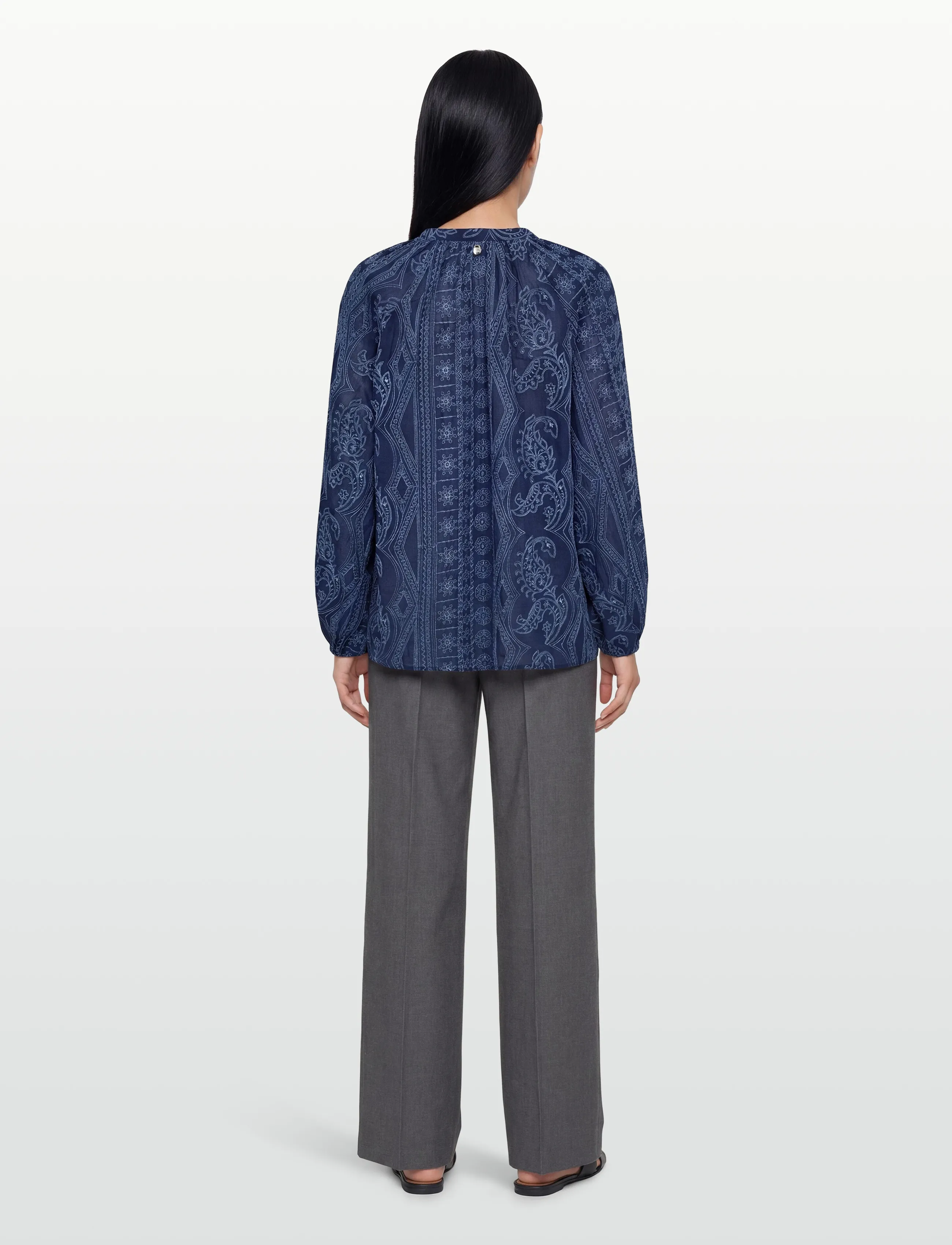 MOS MOSH - MMGata Allo Blouse - palaidinės ilgomis rankovėmis - crown blue - 4