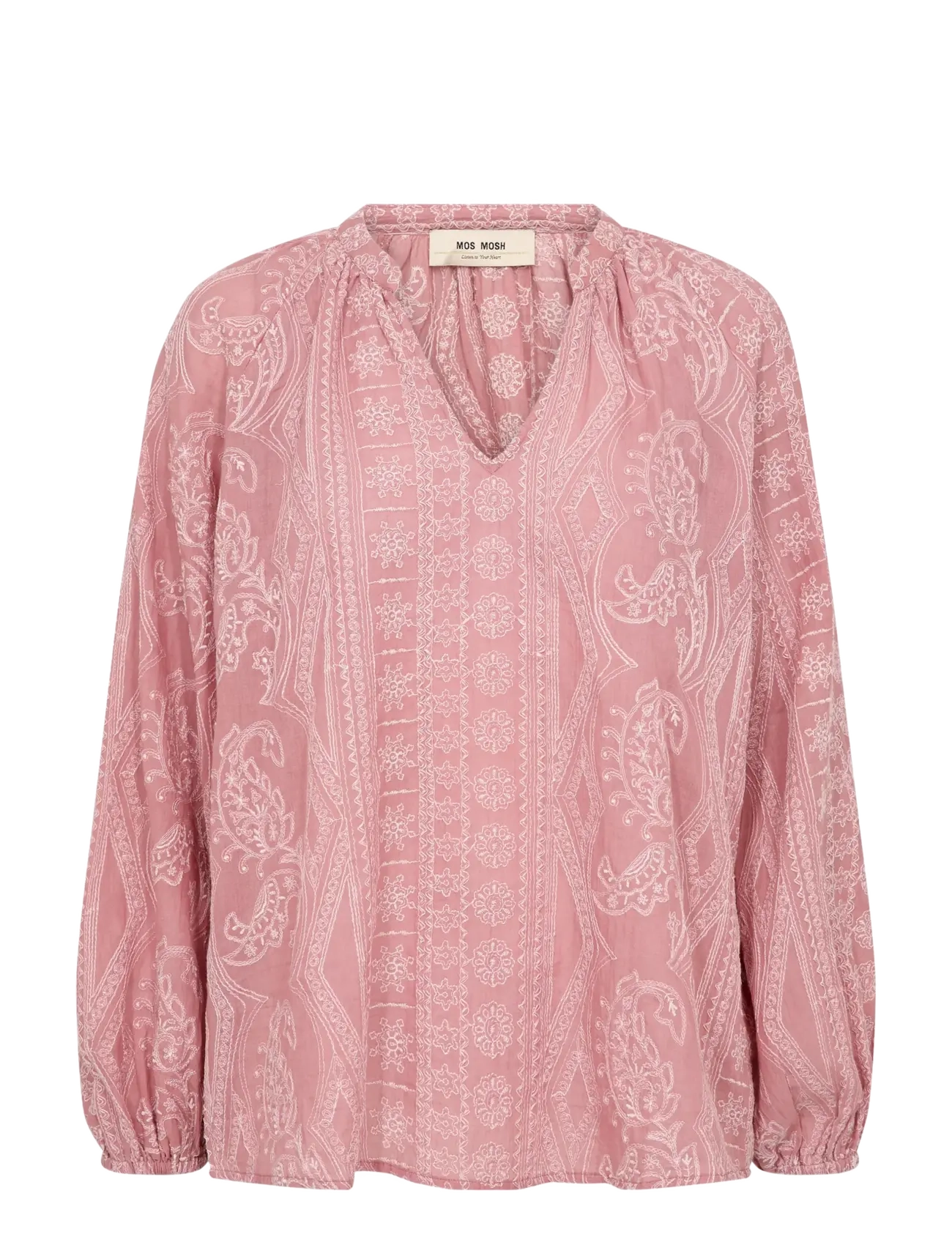 MOS MOSH Mmgata Allo Bluse Pink - S - Damen