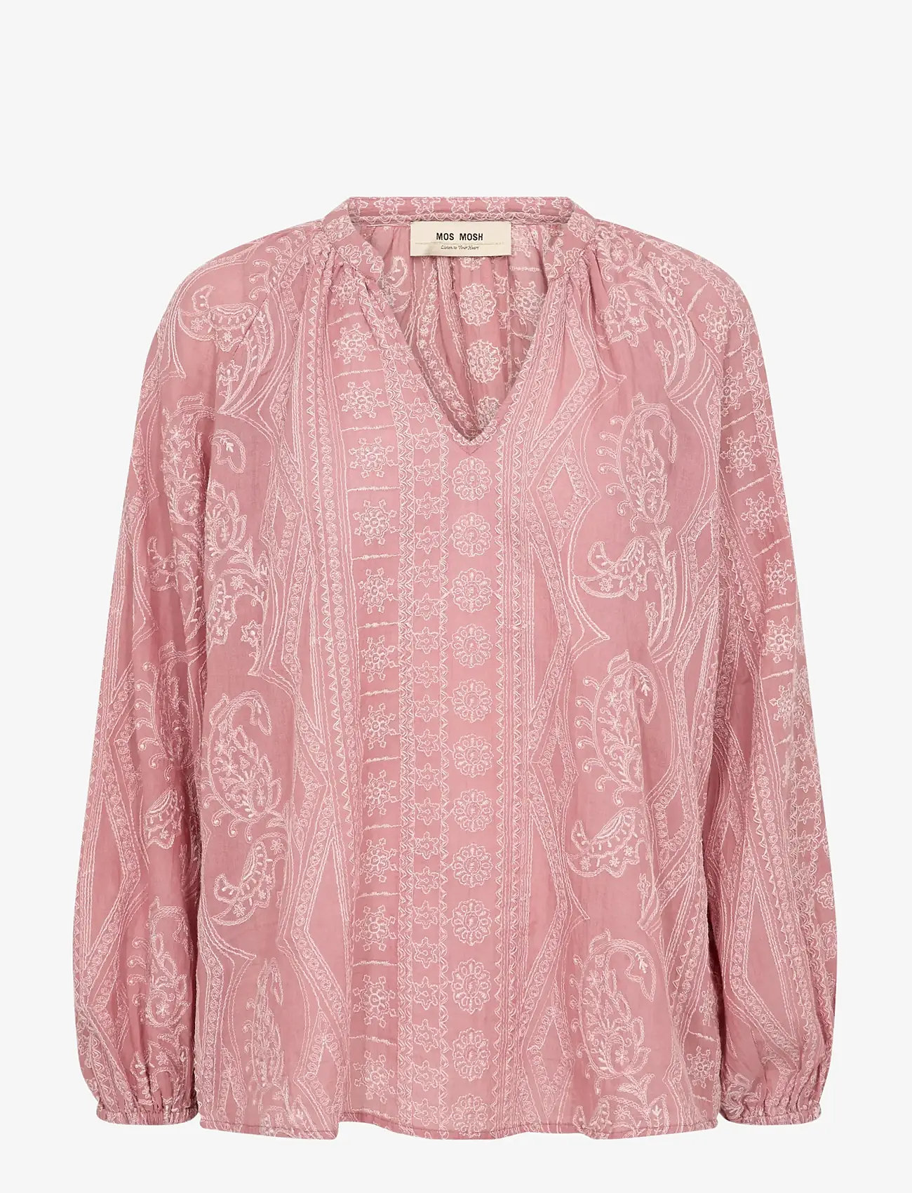 MOS MOSH - MMGata Allo Blouse - pikkade varrukatega pluusid - dusty rose - 1