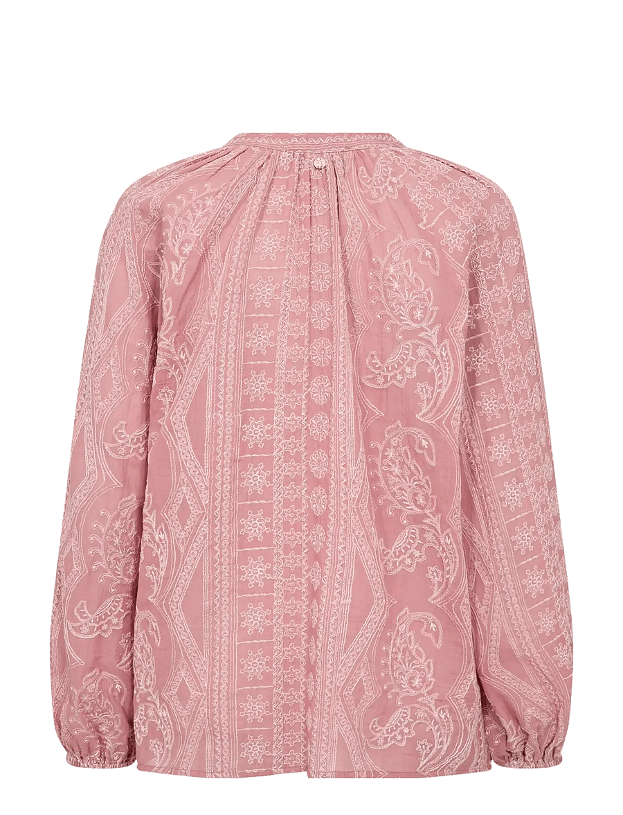 MOS MOSH - MMGata Allo Blouse - langærmede bluser - dusty rose - 2