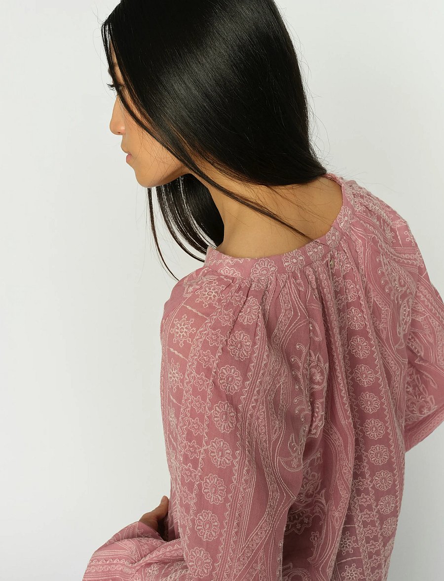 MOS MOSH - MMGata Allo Blouse - langærmede bluser - dusty rose - 3