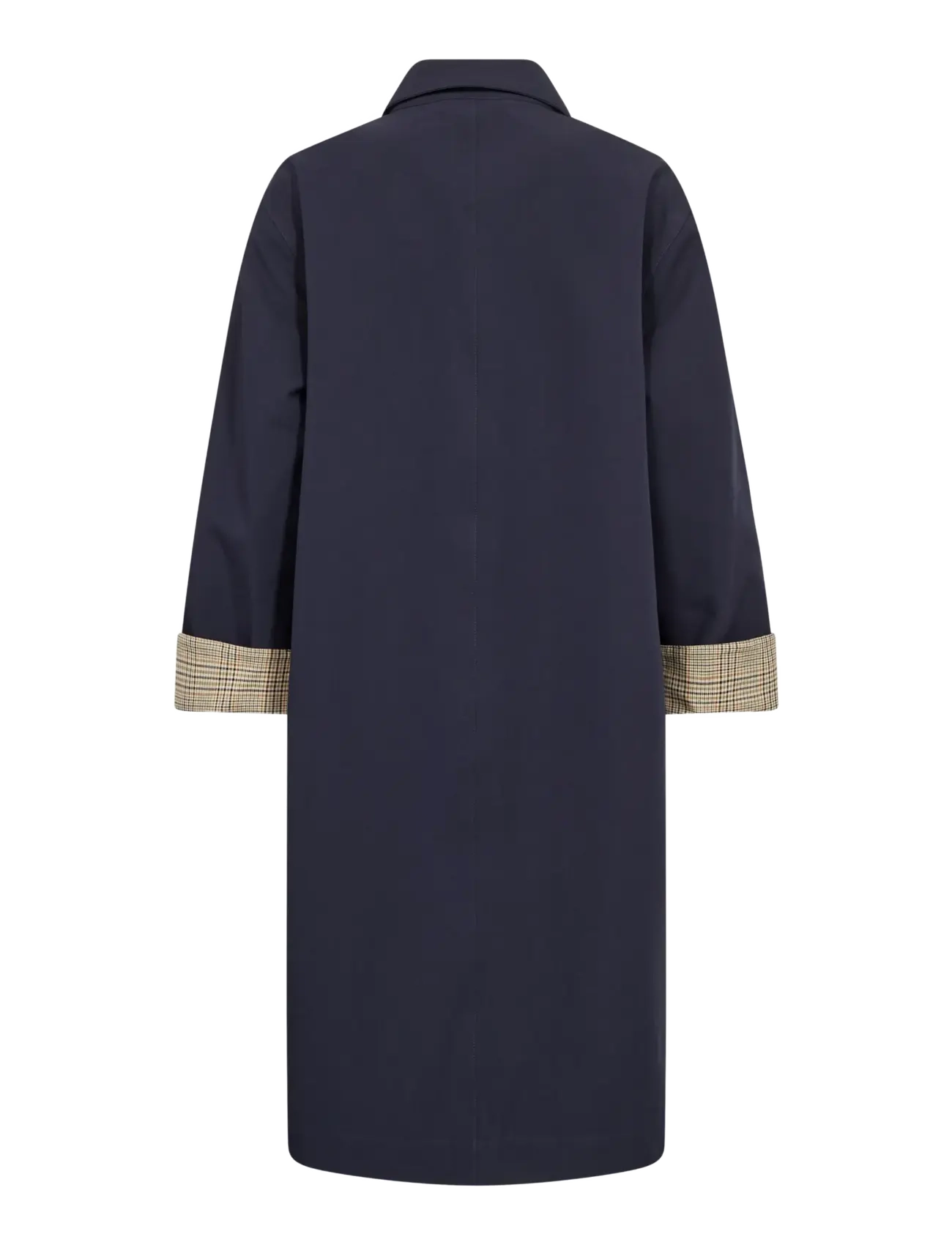MOS MOSH - MMRiko Bora Trenchcoat - ytterkläder - salute navy - 2