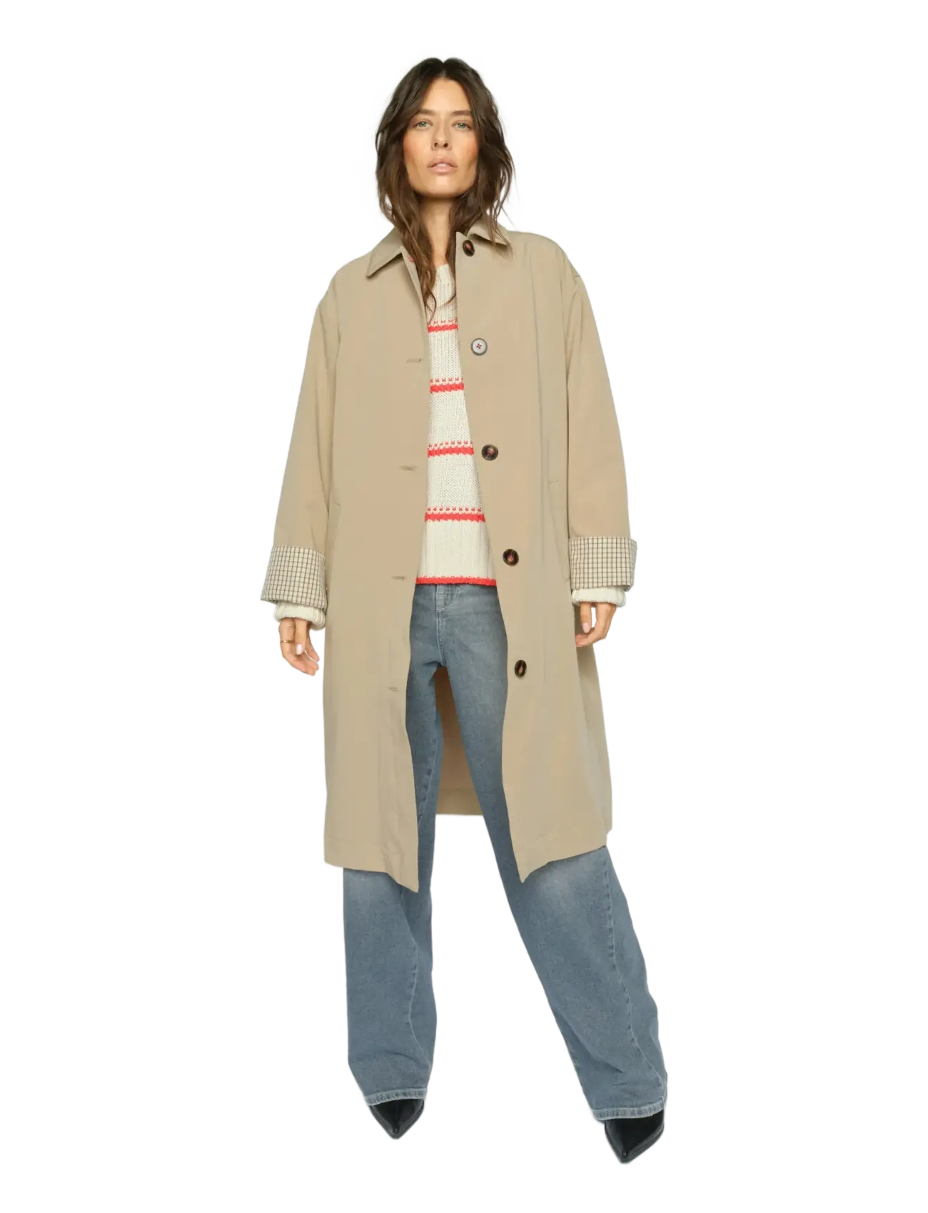 MOS MOSH - MMRiko Bora Trenchcoat - trenchcoats - twill - 3