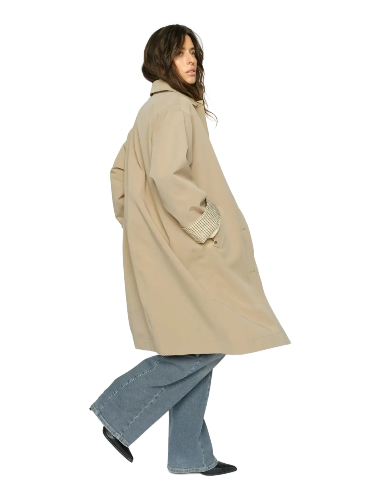 MOS MOSH - MMRiko Bora Trenchcoat - trenchcoats - twill - 4
