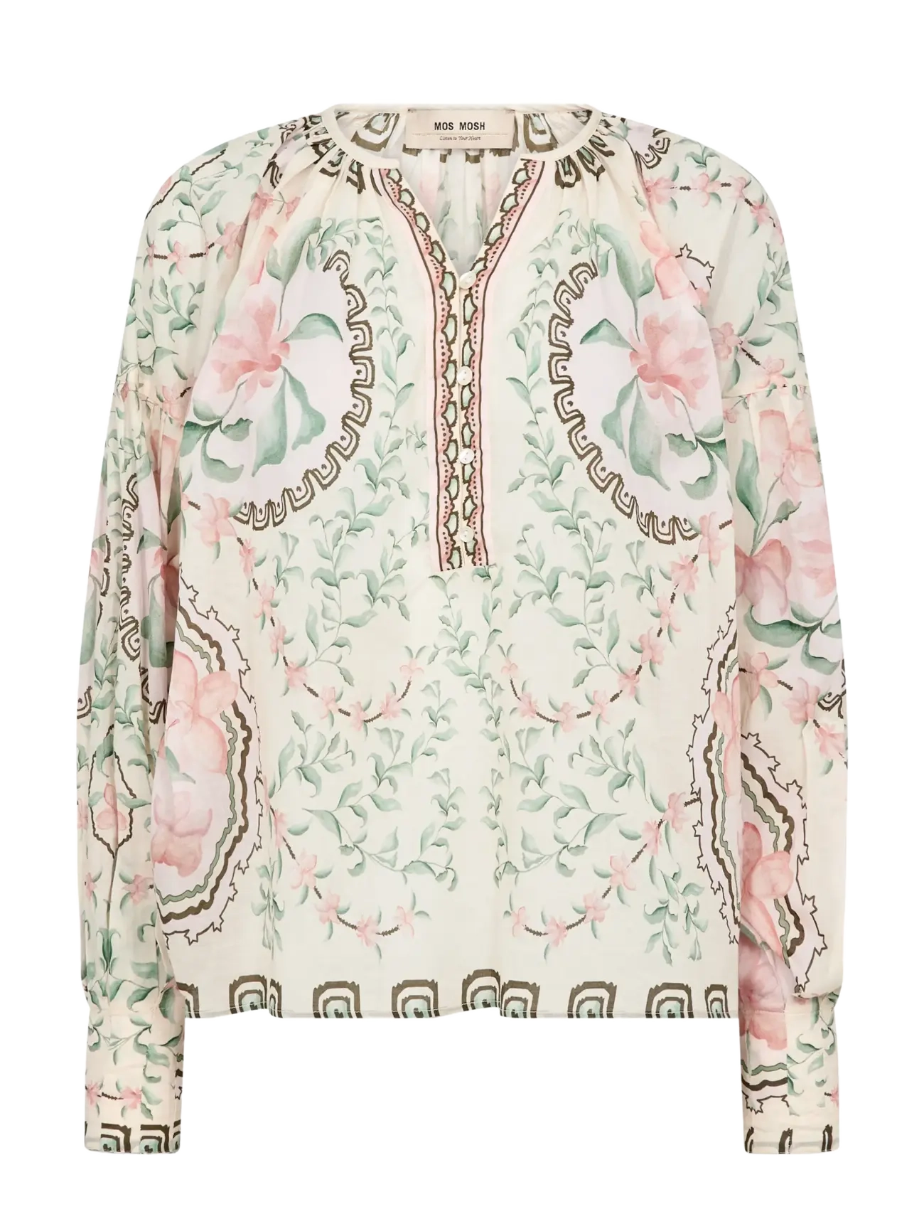 MOS MOSH Mmwylde Orchid Bluse Patterned - L - Damen