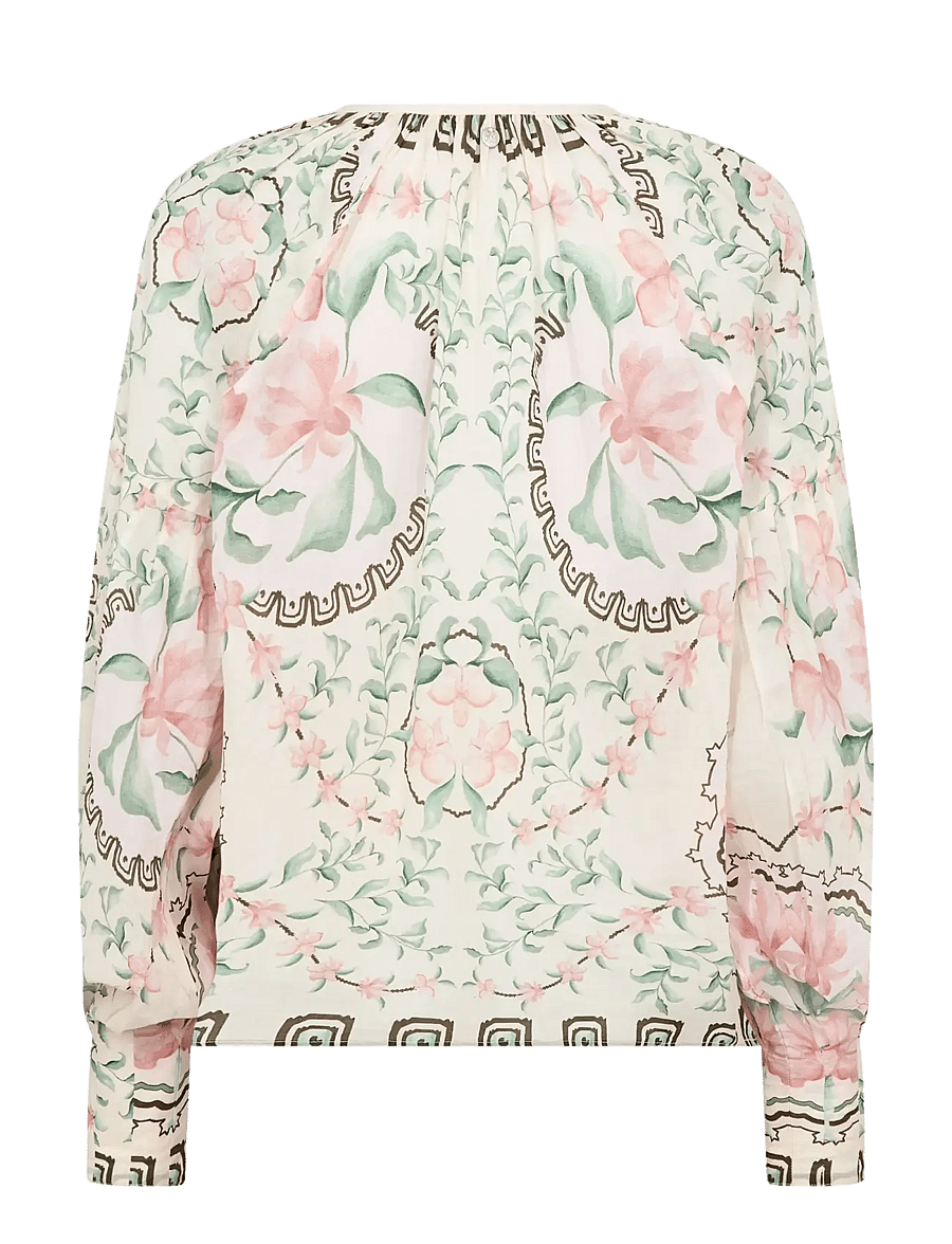 MOS MOSH - MMWylde Orchid Blouse - langærmede bluser - turf green - 2