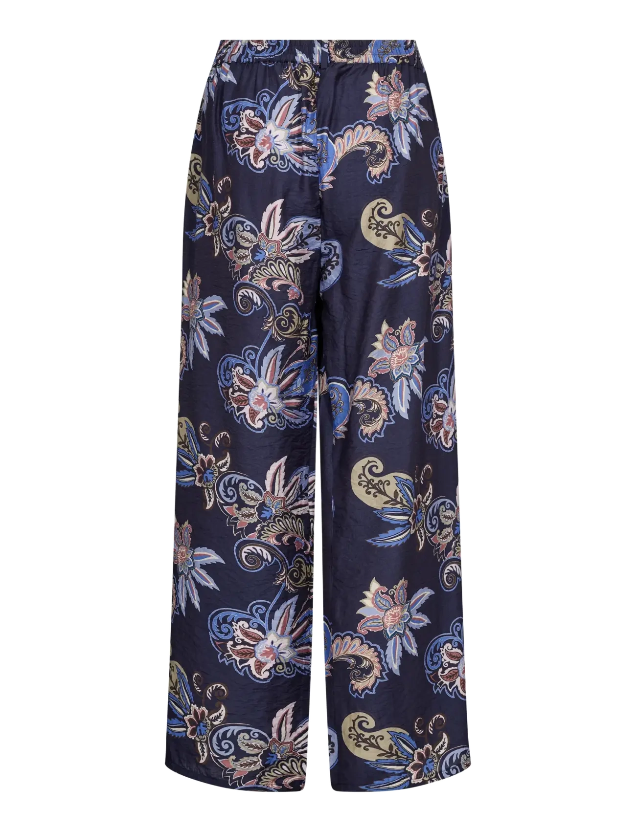 MOS MOSH - MMZoke Paisley Pant - vida byxor - crown blue - 2