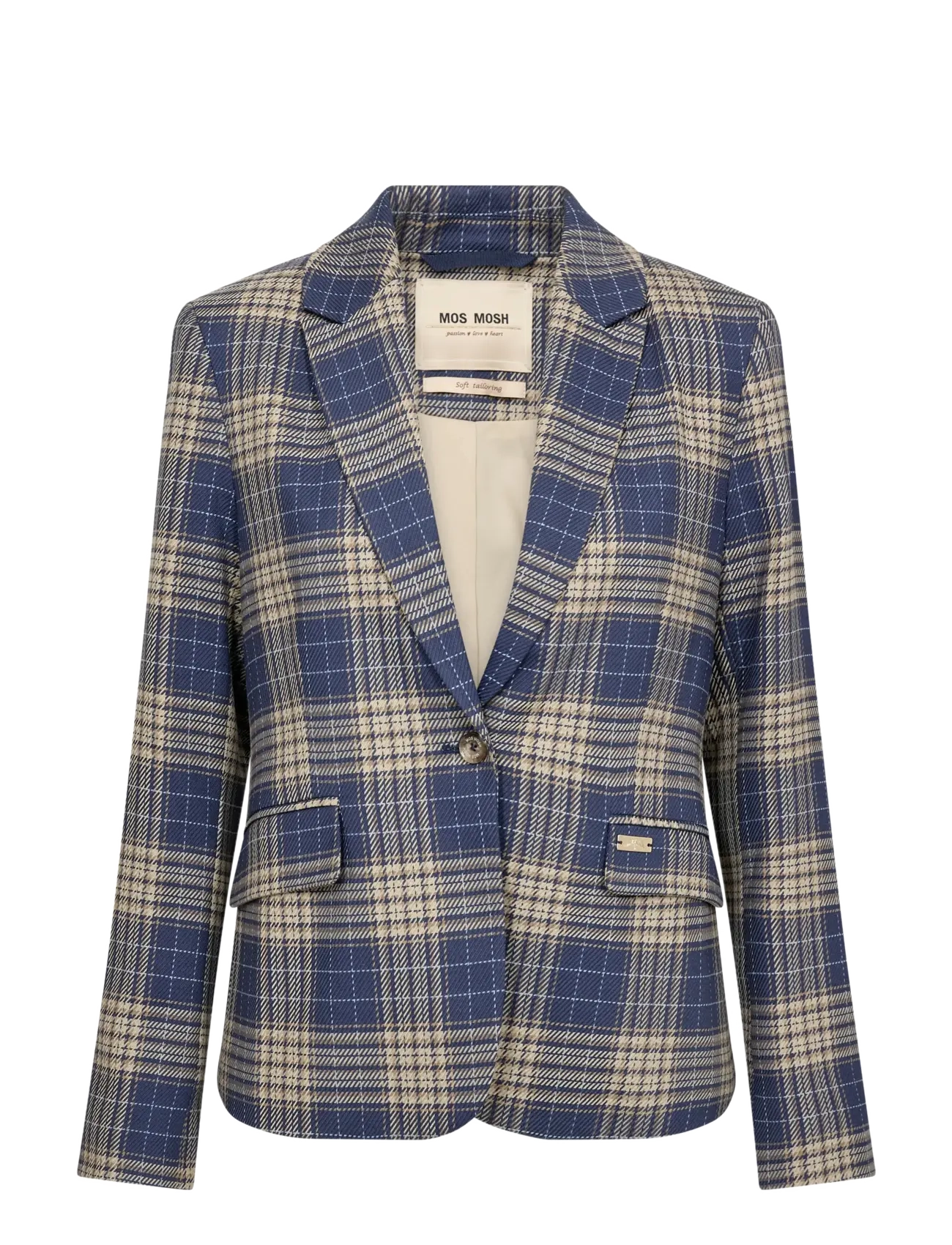 MOS MOSH MMBlake Chec Blazer - Tøj - CROWN BLUE / blue