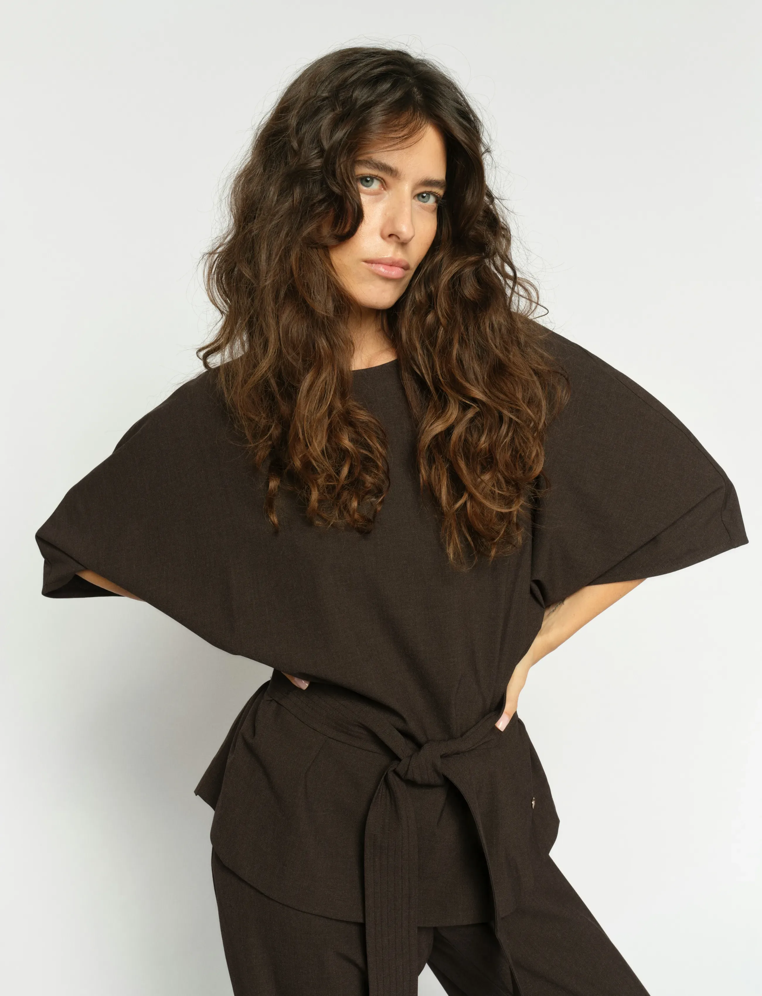 MOS MOSH - MMRikas Roy Blouse - kurzärmelige blusen - coffee quartz - 3