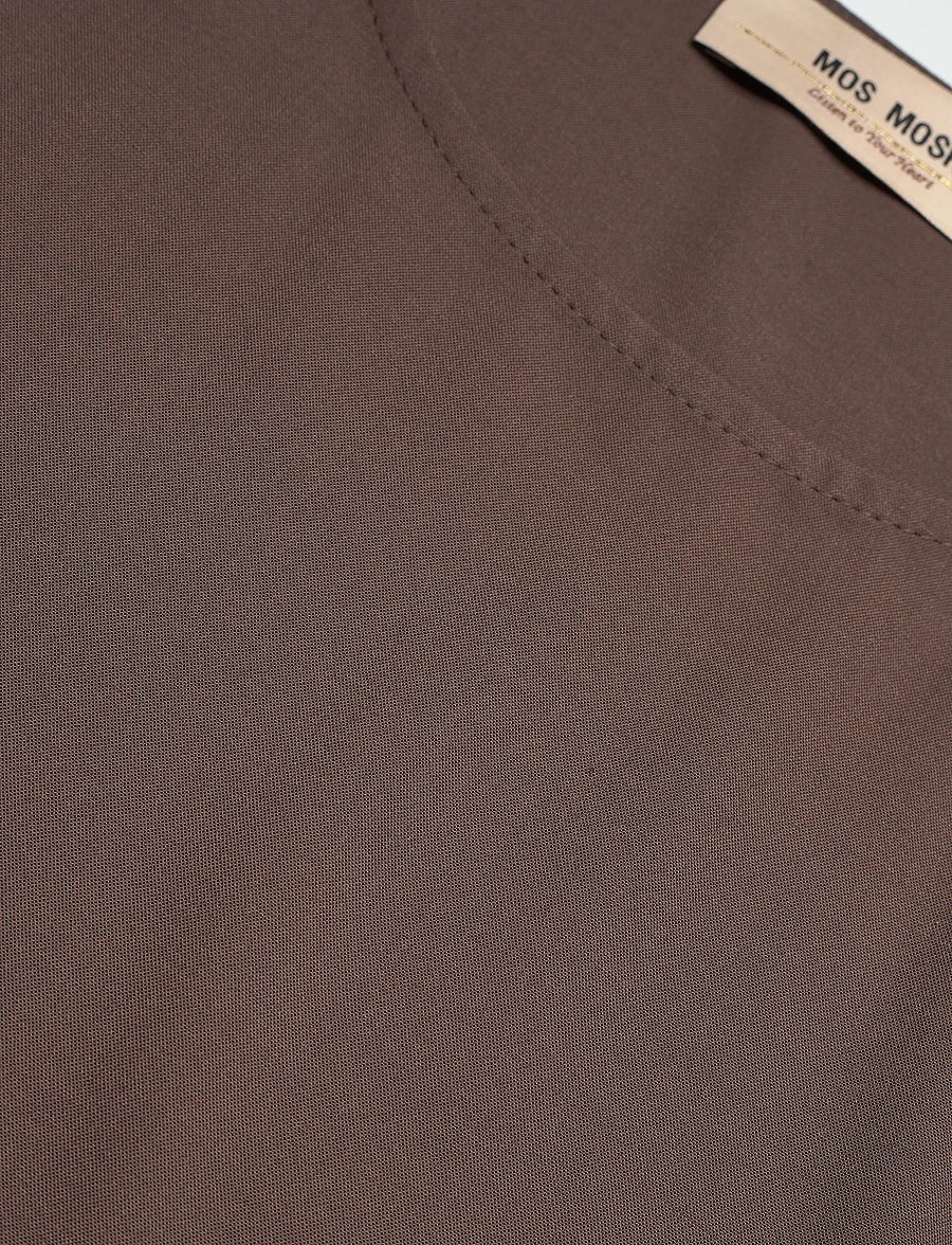 MOS MOSH - MMRikas Roy Blouse - kortärmade blusar - coffee quartz - 4