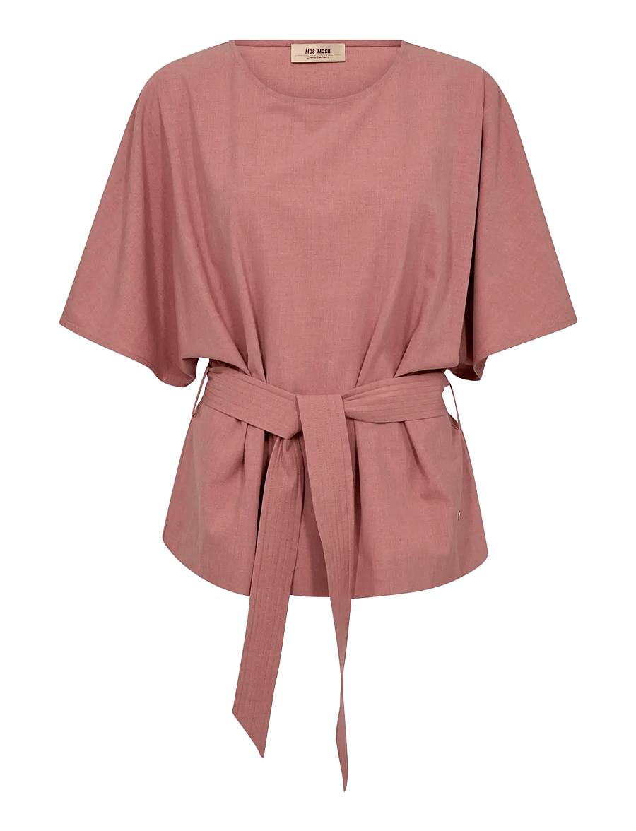 MOS MOSH - MMRikas Roy Blouse - kortärmade blusar - dusty rose - 1