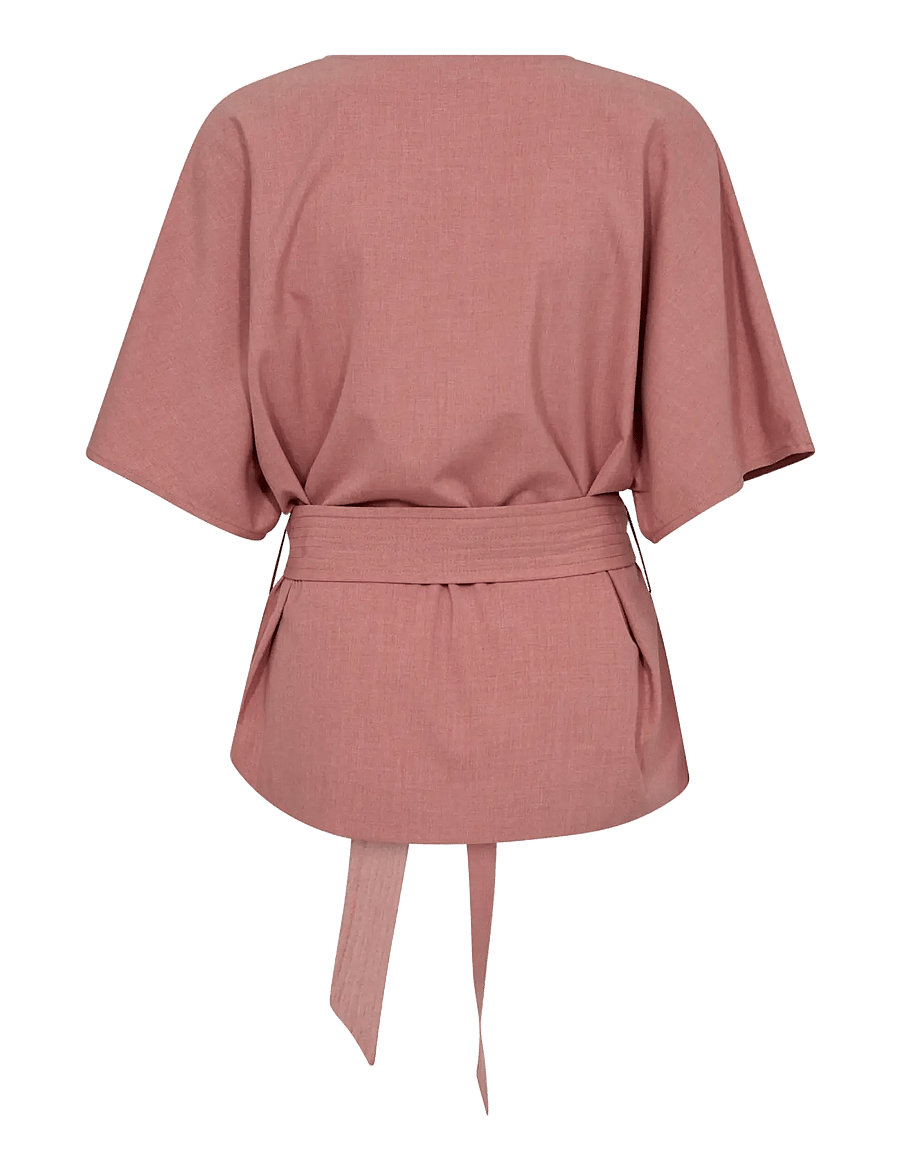 MOS MOSH - MMRikas Roy Blouse - kortärmade blusar - dusty rose - 2