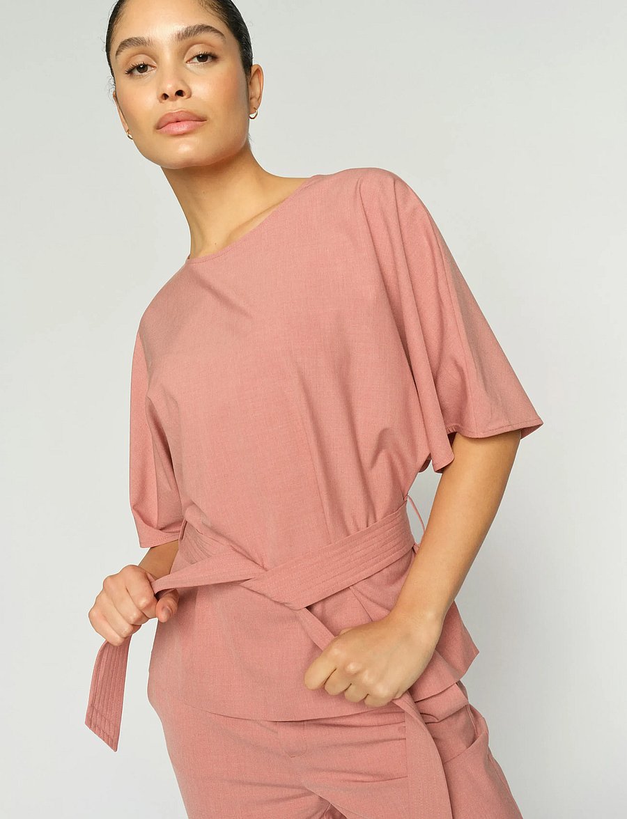 MOS MOSH - MMRikas Roy Blouse - kortärmade blusar - dusty rose - 3