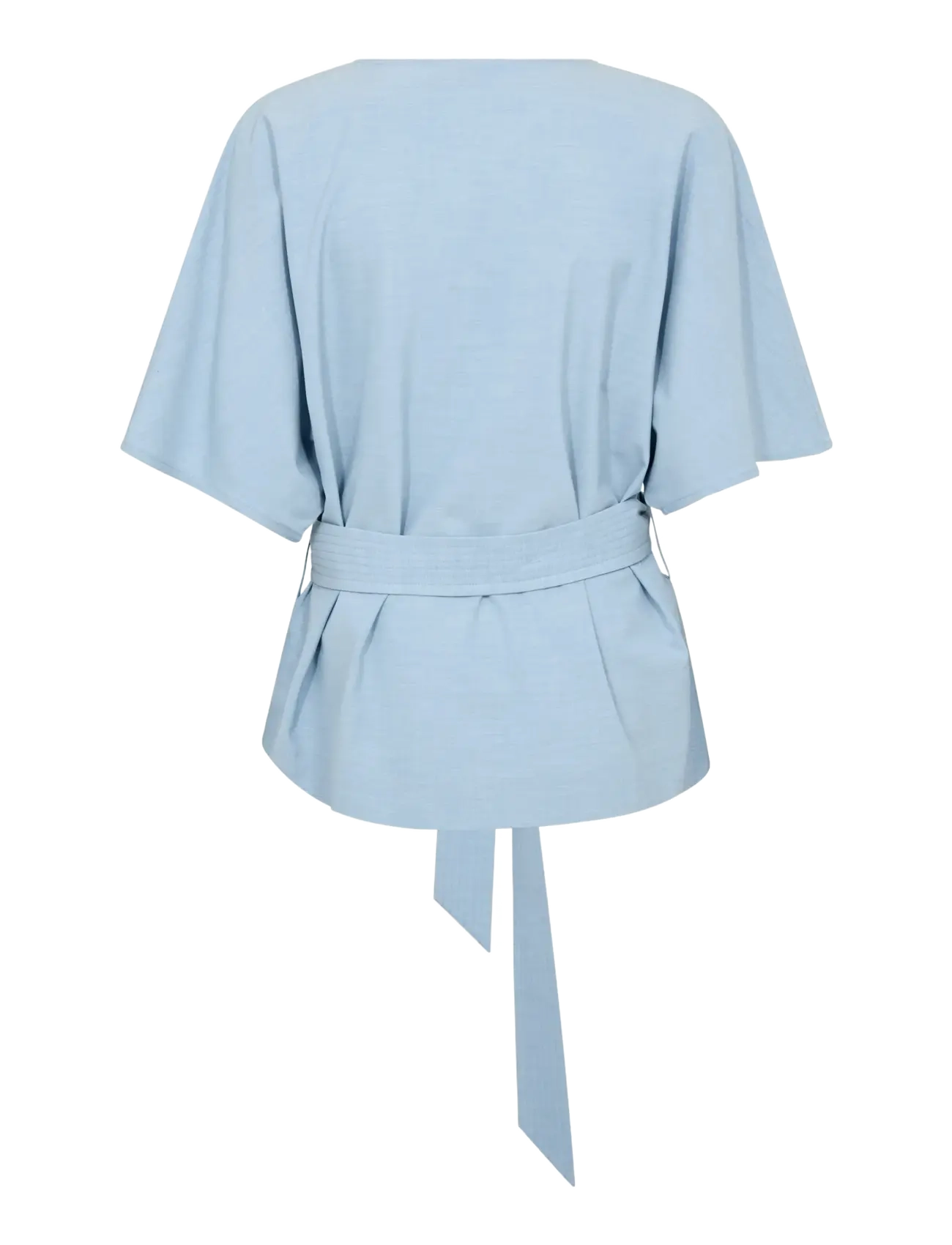 MOS MOSH - MMRikas Roy Blouse - lühikeste varrukatega pluusid - light blue - 2