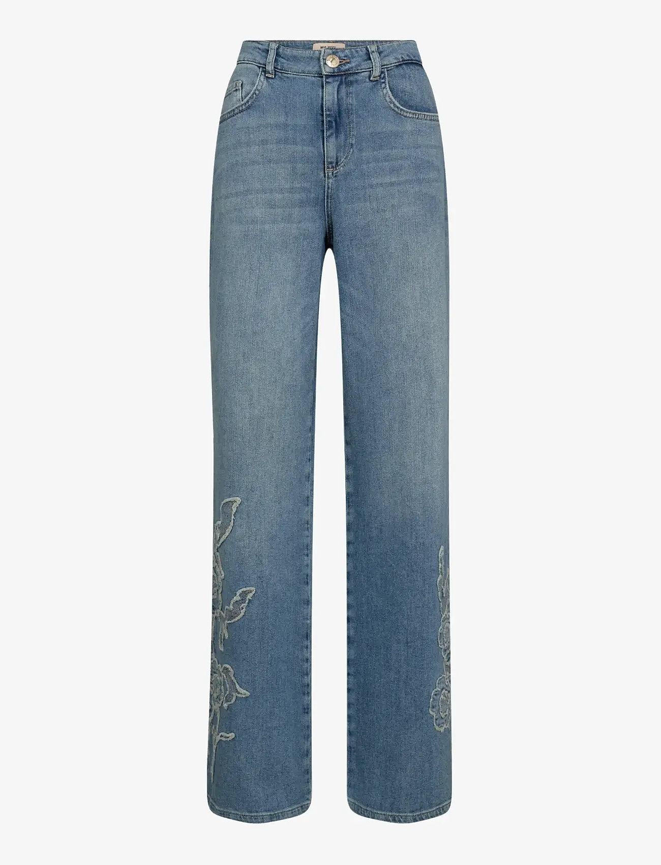 MOS MOSH - MMRelee Blossom Jeans - straight jeans - light blue - 1