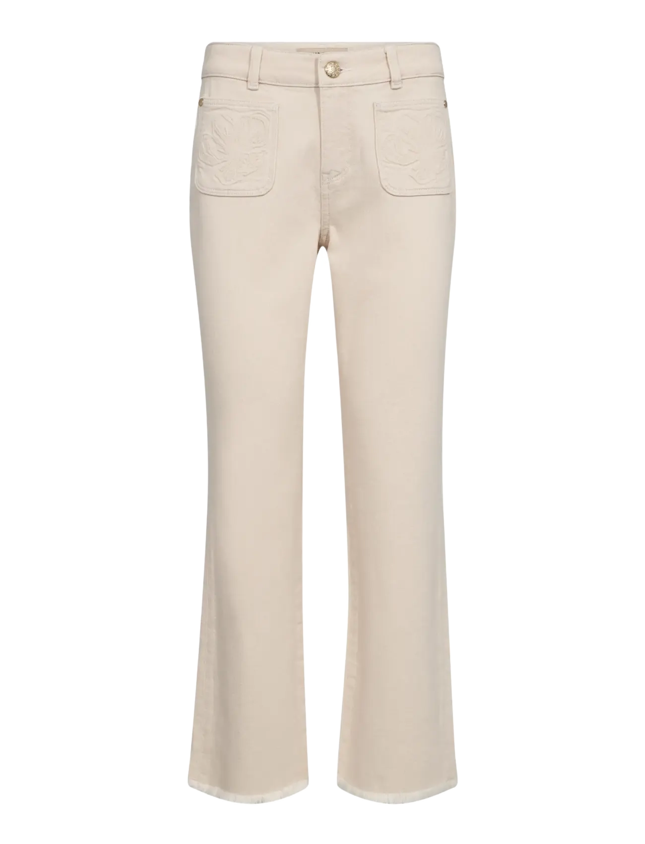 MOS MOSH Mmashley Blossom Jeans Cream - 30 Kurz - Damen