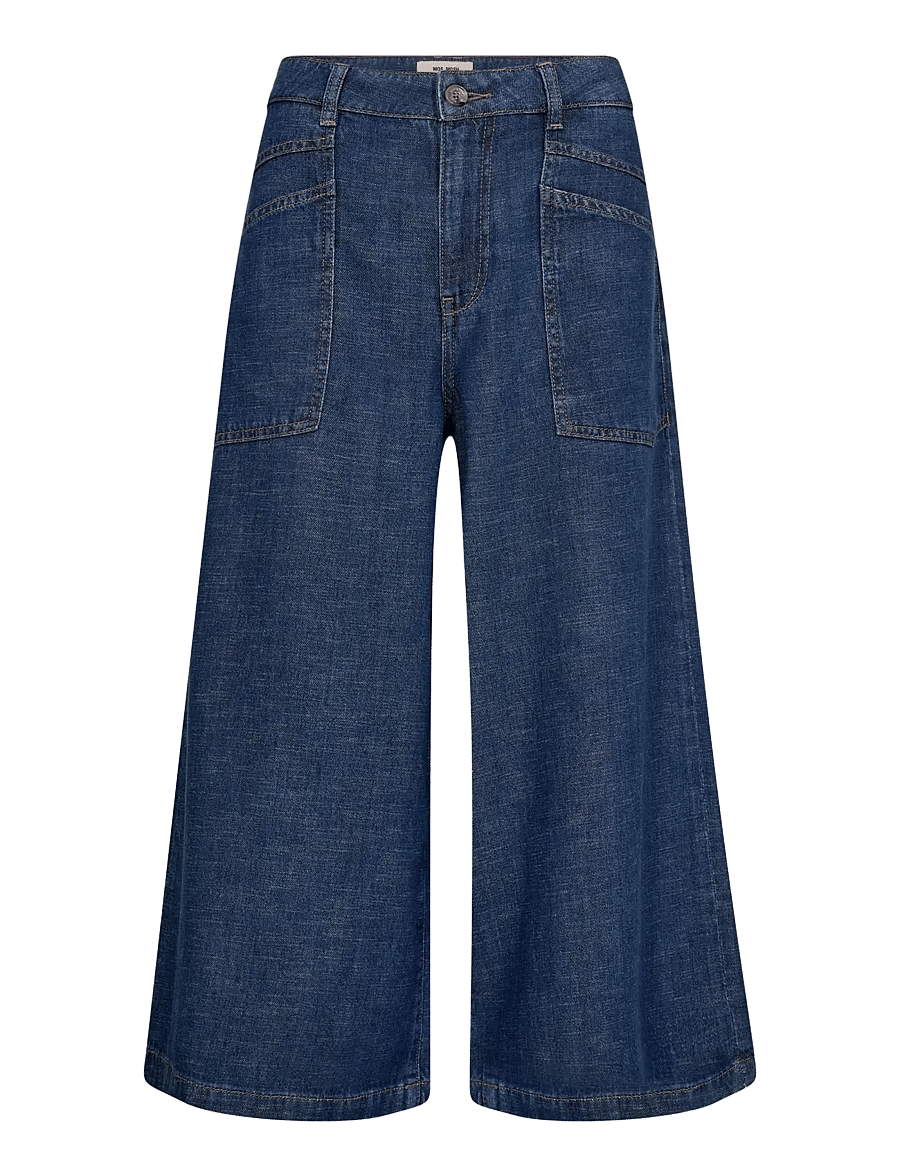 MOS MOSH - MMCulotte Arge Jeans - culottes - dark blue - 1