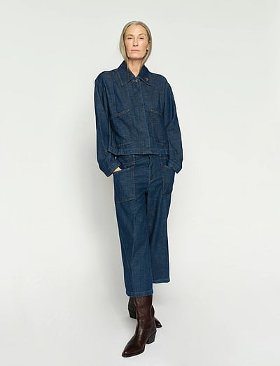 MOS MOSH MMCulotte Arge Jeans - Byxor - DARK BLUE / blue
