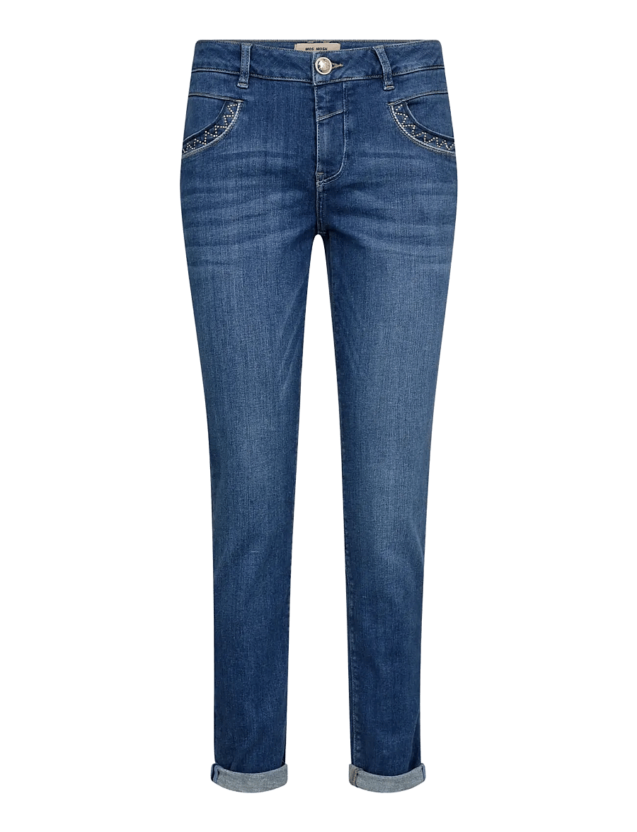 MOS MOSH - MMNaomi Jenny Jeans - tapered jeans - blue - 1