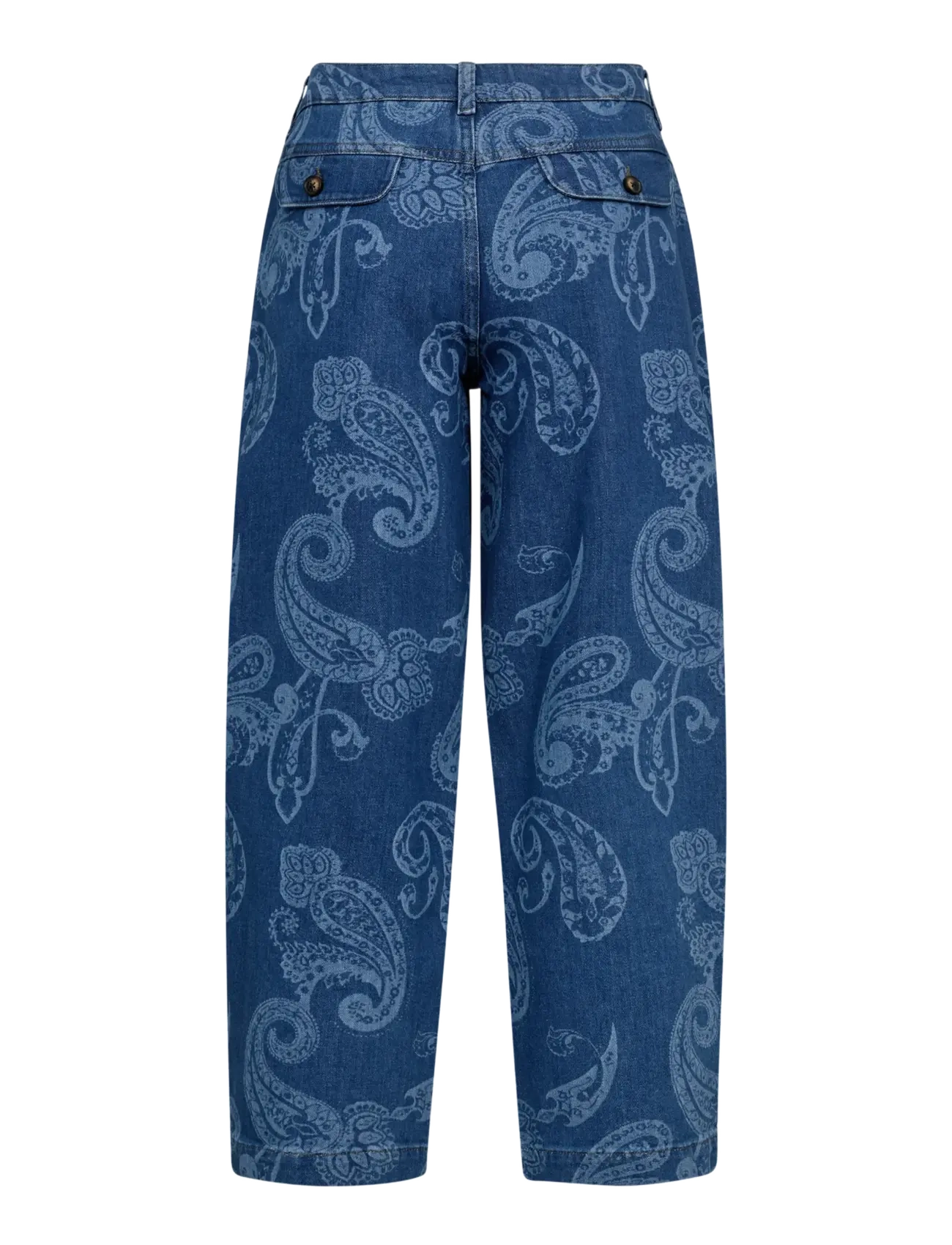 MOS MOSH - MMTino Paisley Jeans - jeans barrel - mid blue - 2