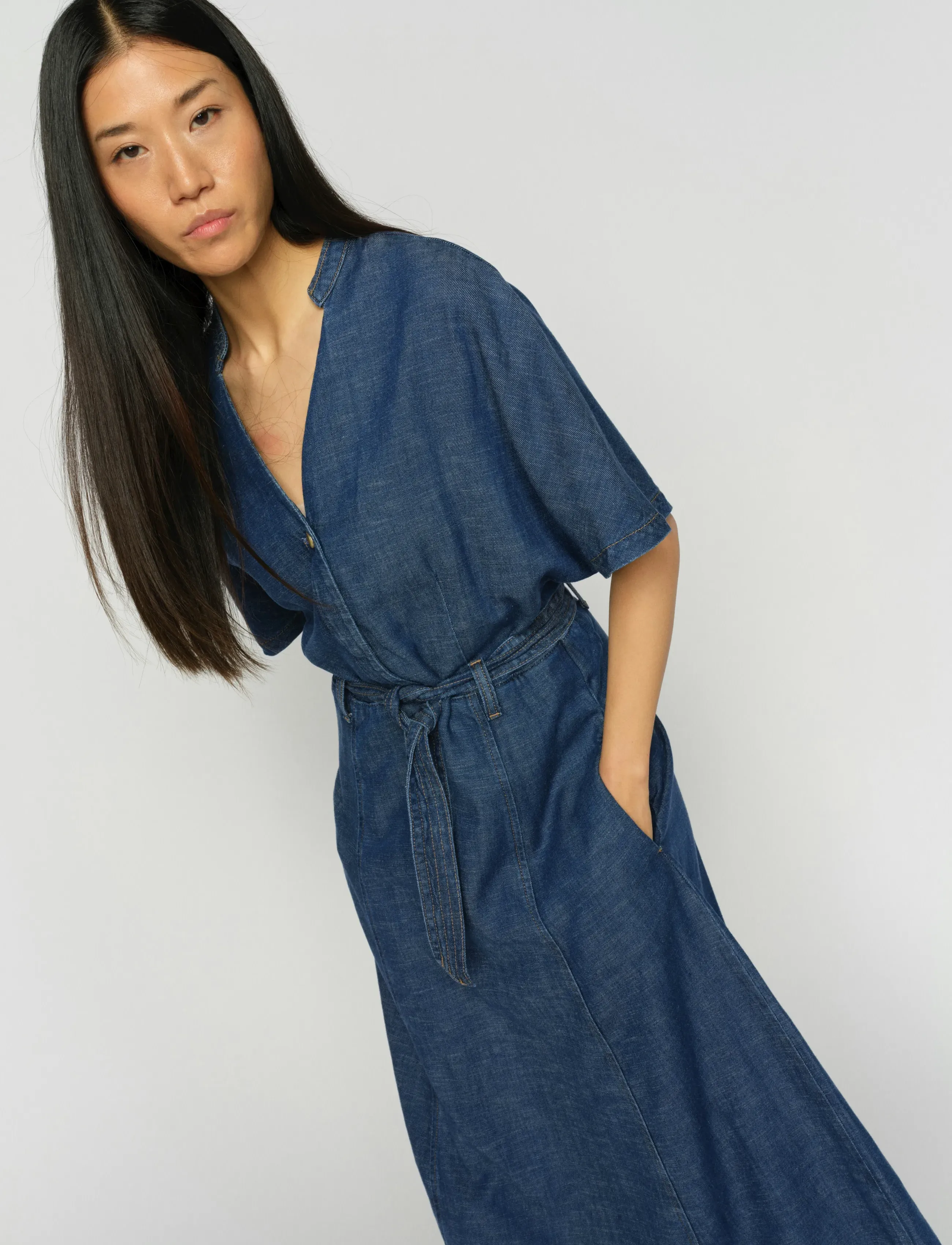 MOS MOSH - MMEia Arge Dress - denim dresses - dark blue - 3
