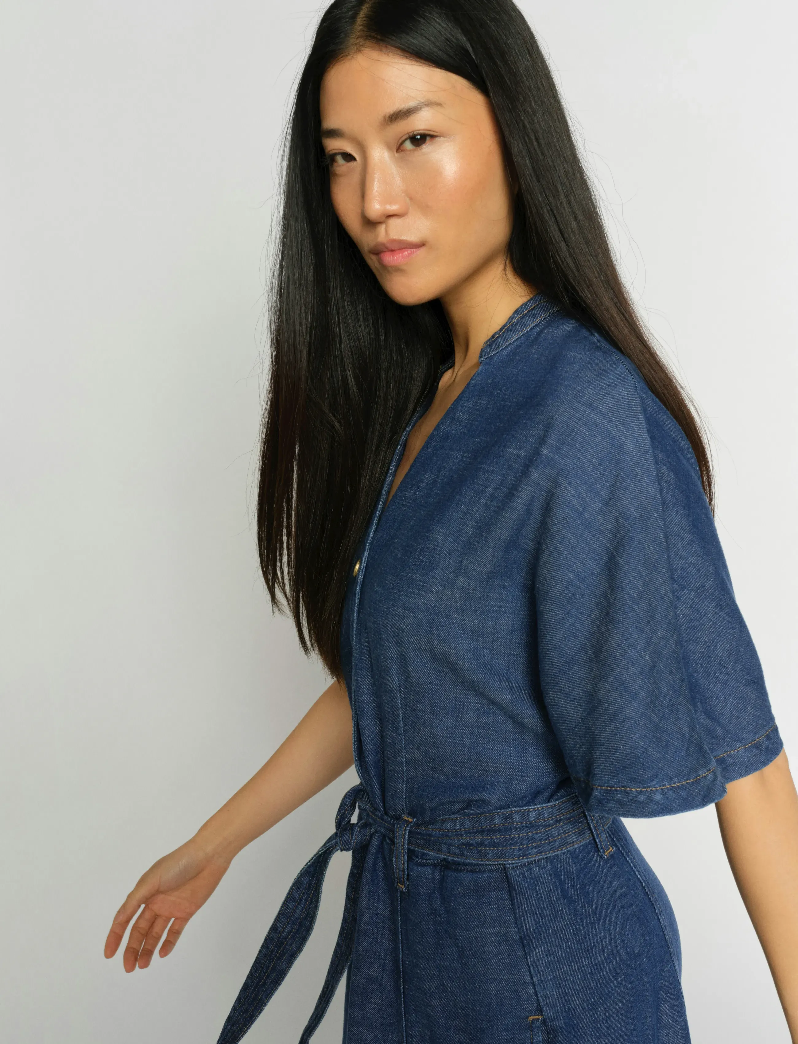 MOS MOSH - MMEia Arge Dress - denim dresses - dark blue - 4