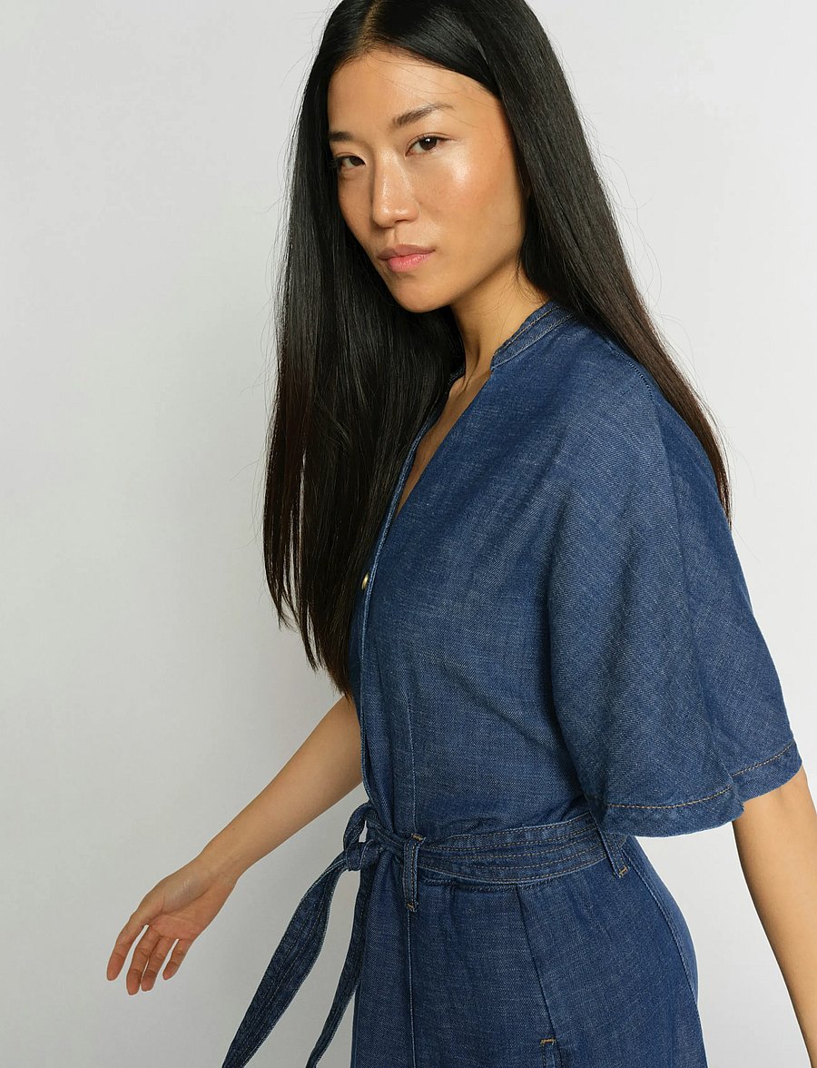 MOS MOSH - MMEia Arge Dress - denimkjoler - dark blue - 4