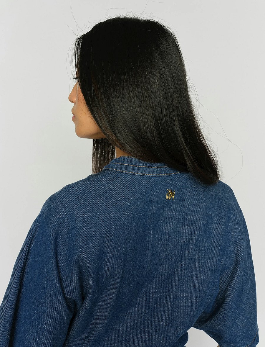 MOS MOSH - MMEia Arge Dress - denimkjoler - dark blue - 5
