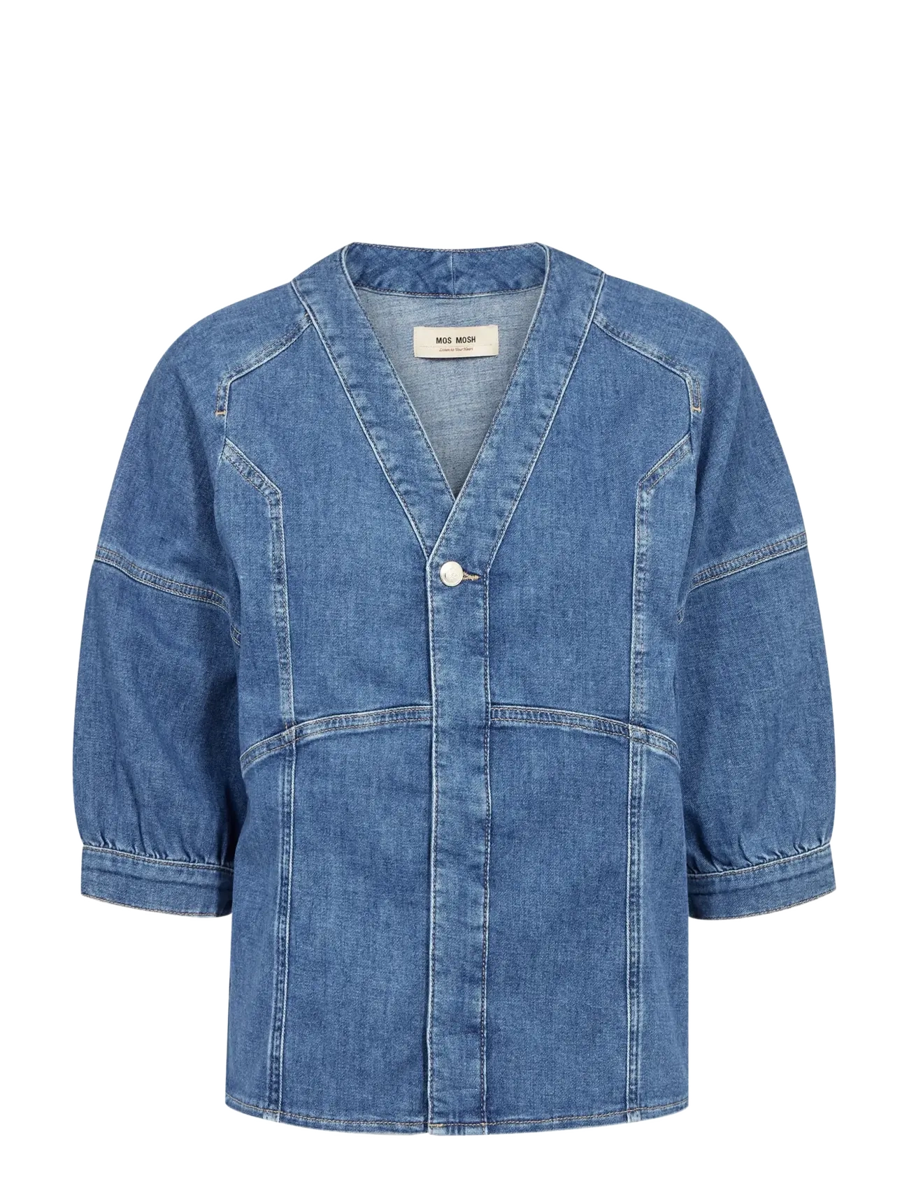 MOS MOSH Mmbari Crispy Shirt Blau - M - Damen