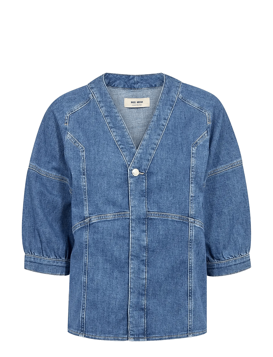 MOS MOSH - MMBari Crispy Shirt - jeanshemden - blue - 1