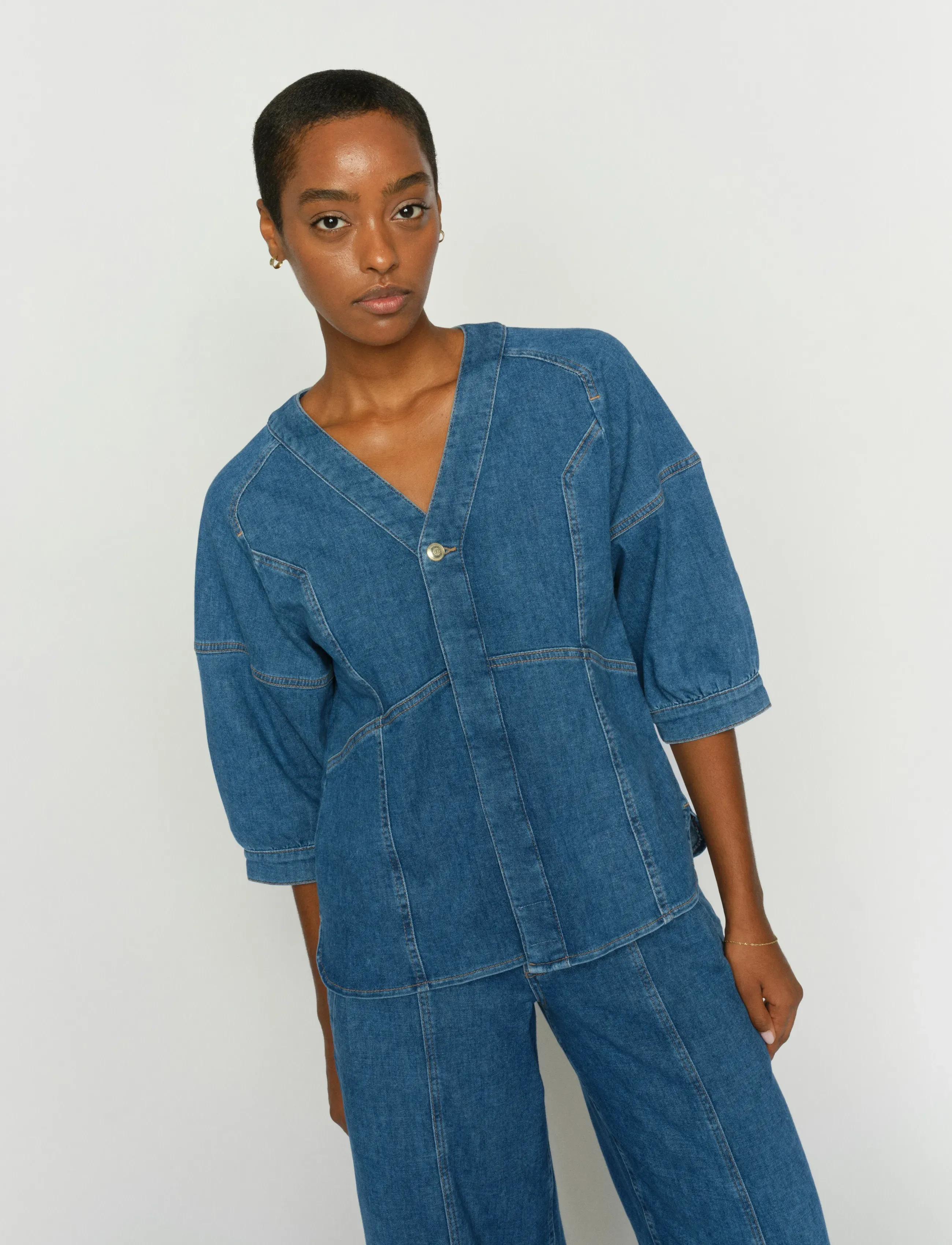 MOS MOSH - MMBari Crispy Shirt - jeansskjortor - blue - 3