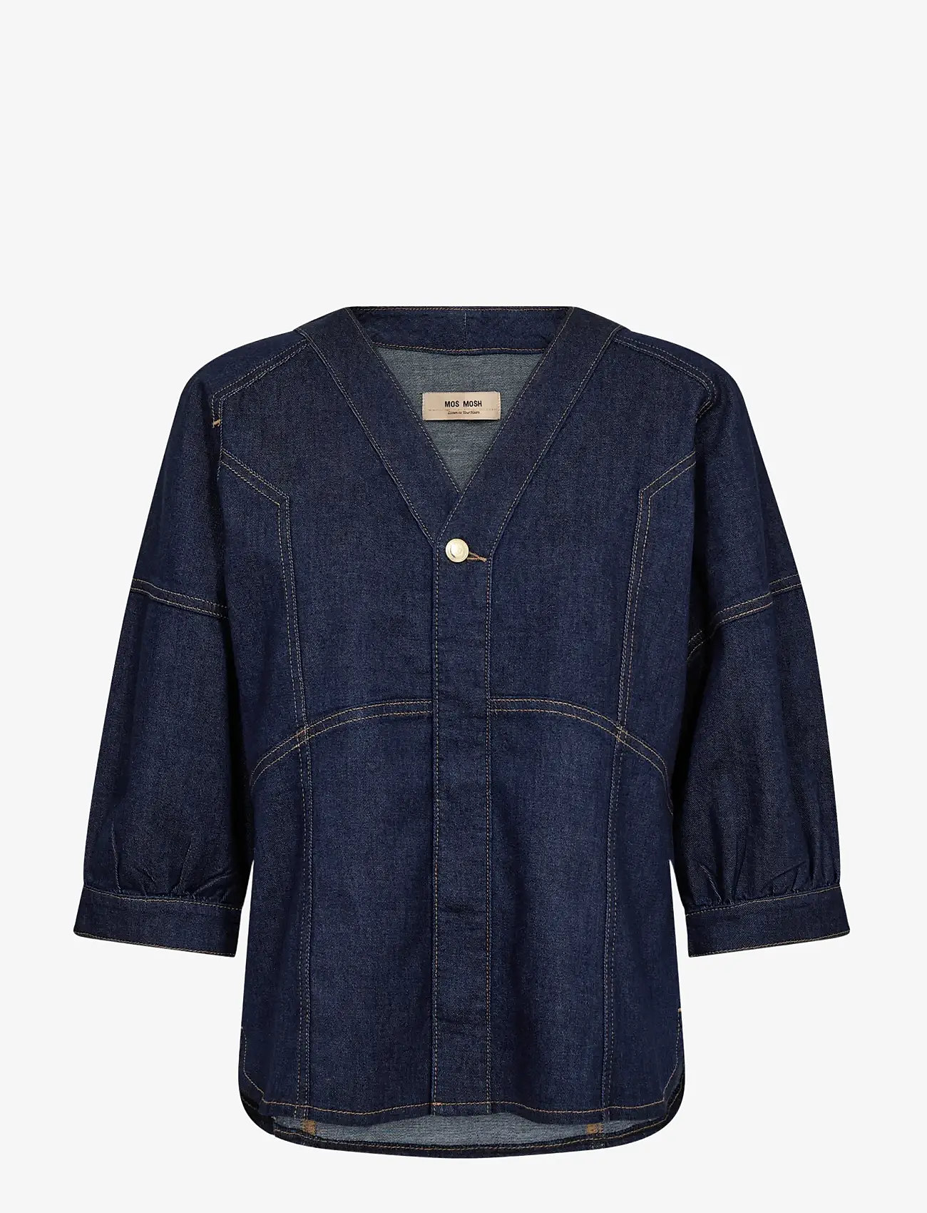 MOS MOSH - MMBari Crispy Shirt - jeanshemden - dark blue - 1