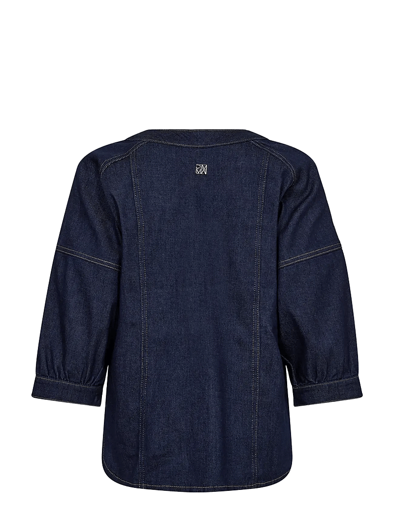 MOS MOSH - MMBari Crispy Shirt - jeanshemden - dark blue - 2