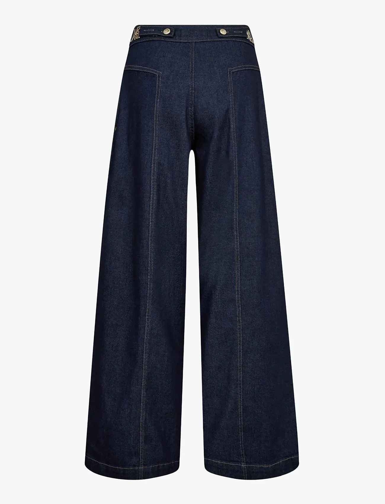 MOS MOSH - MMVerone Crispy Jeans - hosen mit weitem bein - dark blue - 2