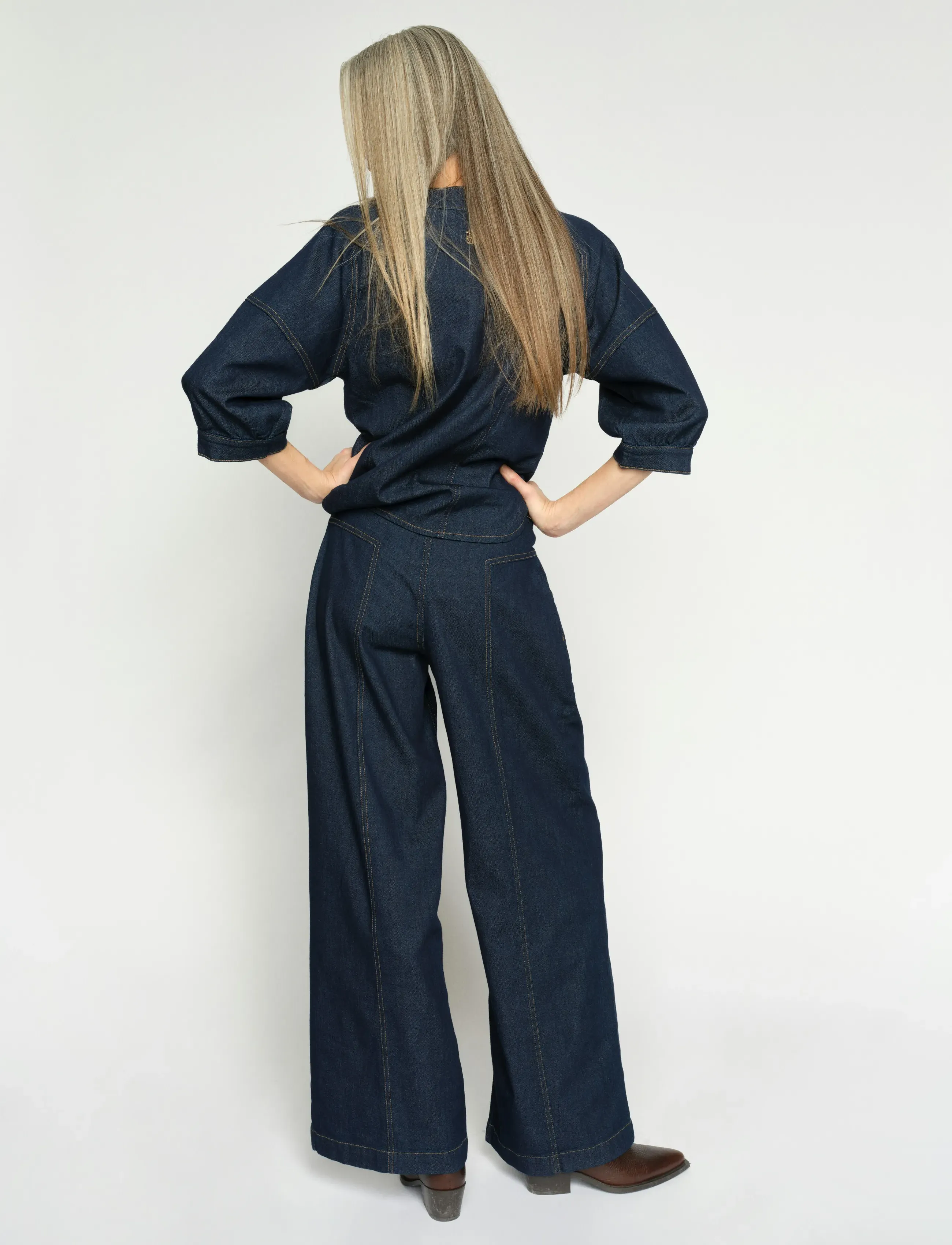 MOS MOSH MMVerone Crispy Jeans - Tøj - DARK BLUE / navy