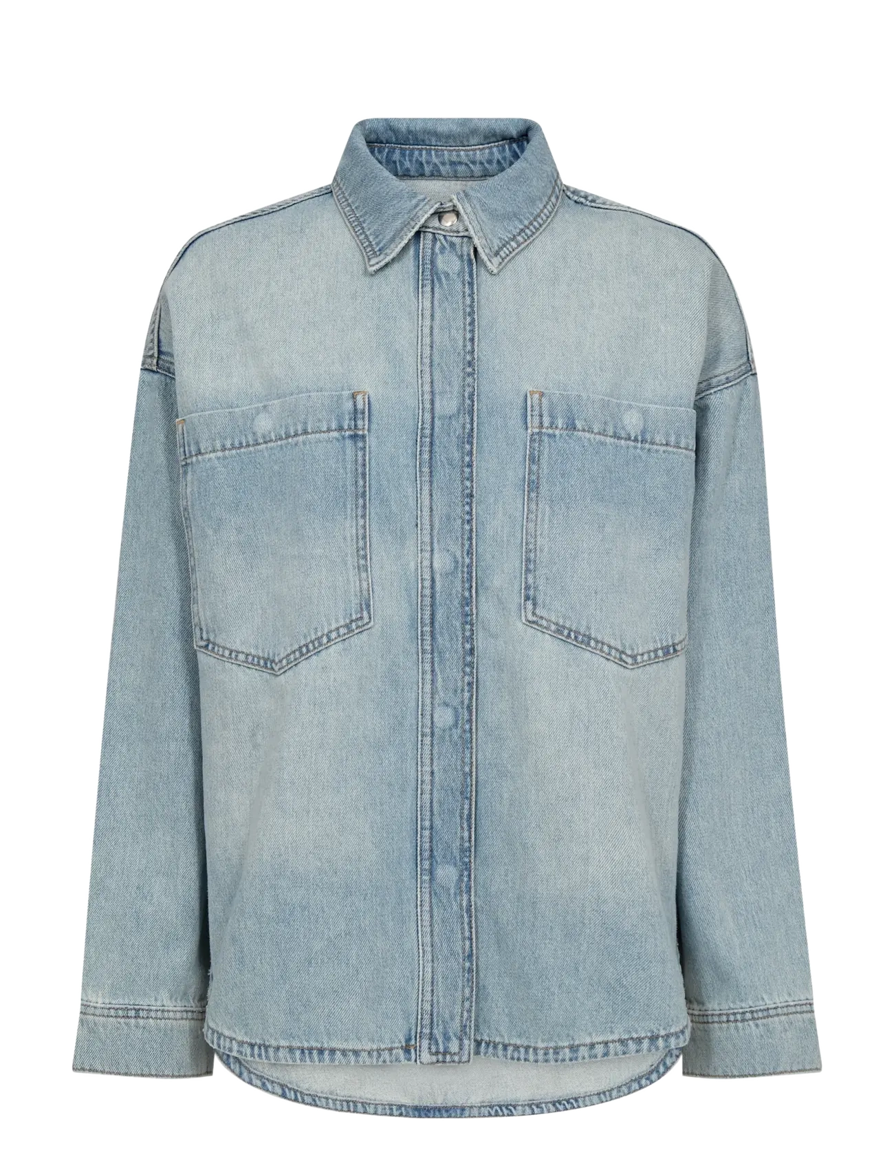 MOS MOSH MMEmm Flower Shirt - Bluser & Skjorter - LIGHT BLUE / blue