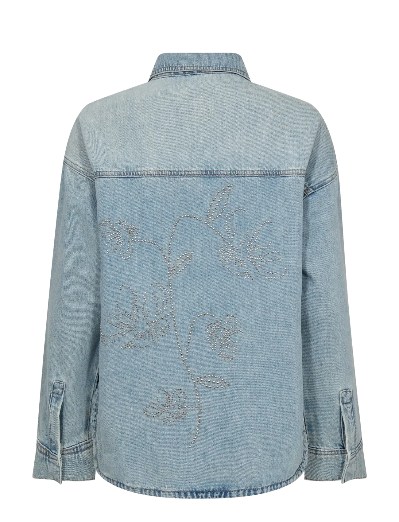MOS MOSH - MMEmm Flower Shirt - jeansskjortor - light blue - 2