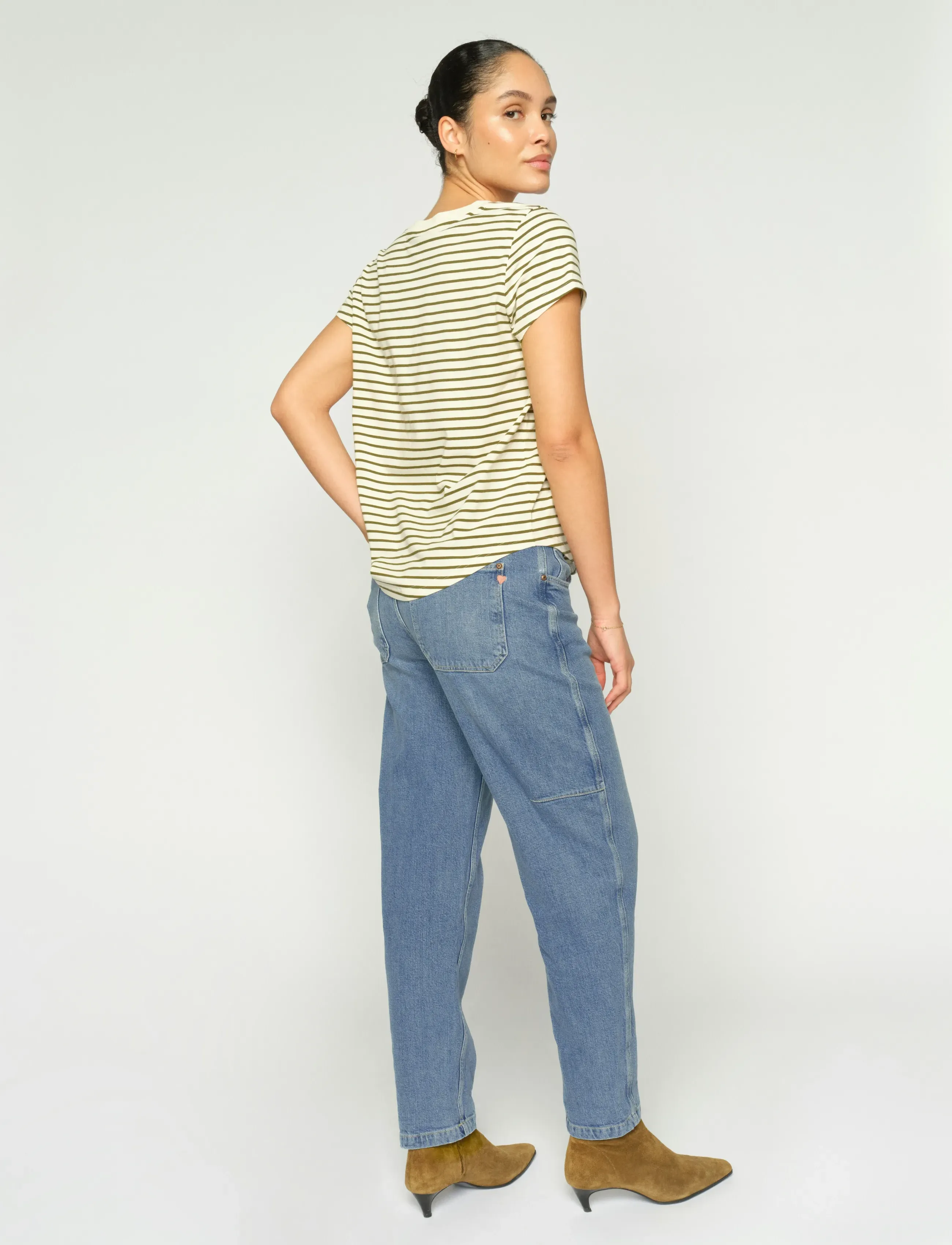 MOS MOSH Mmaymen Galleon Jeans, 27 Short, Blau - Mom Frauen