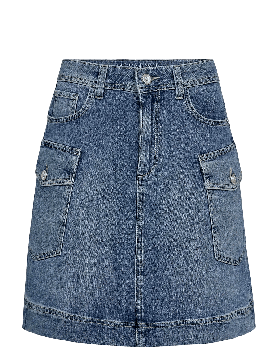 MOS MOSH - MMJacklyn Olesen Skirt - teksaseelikud - blue - 1