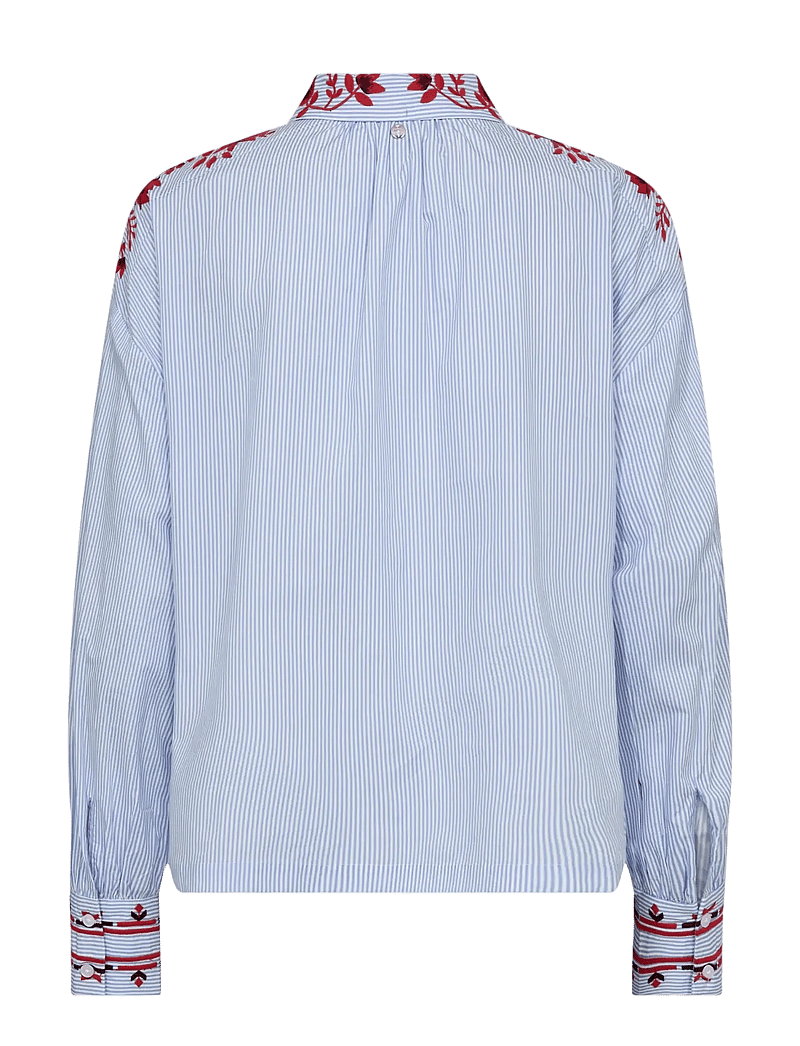 MOS MOSH - MMOsmo Stripey Shirt - langærmede skjorter - brunnera blue - 2